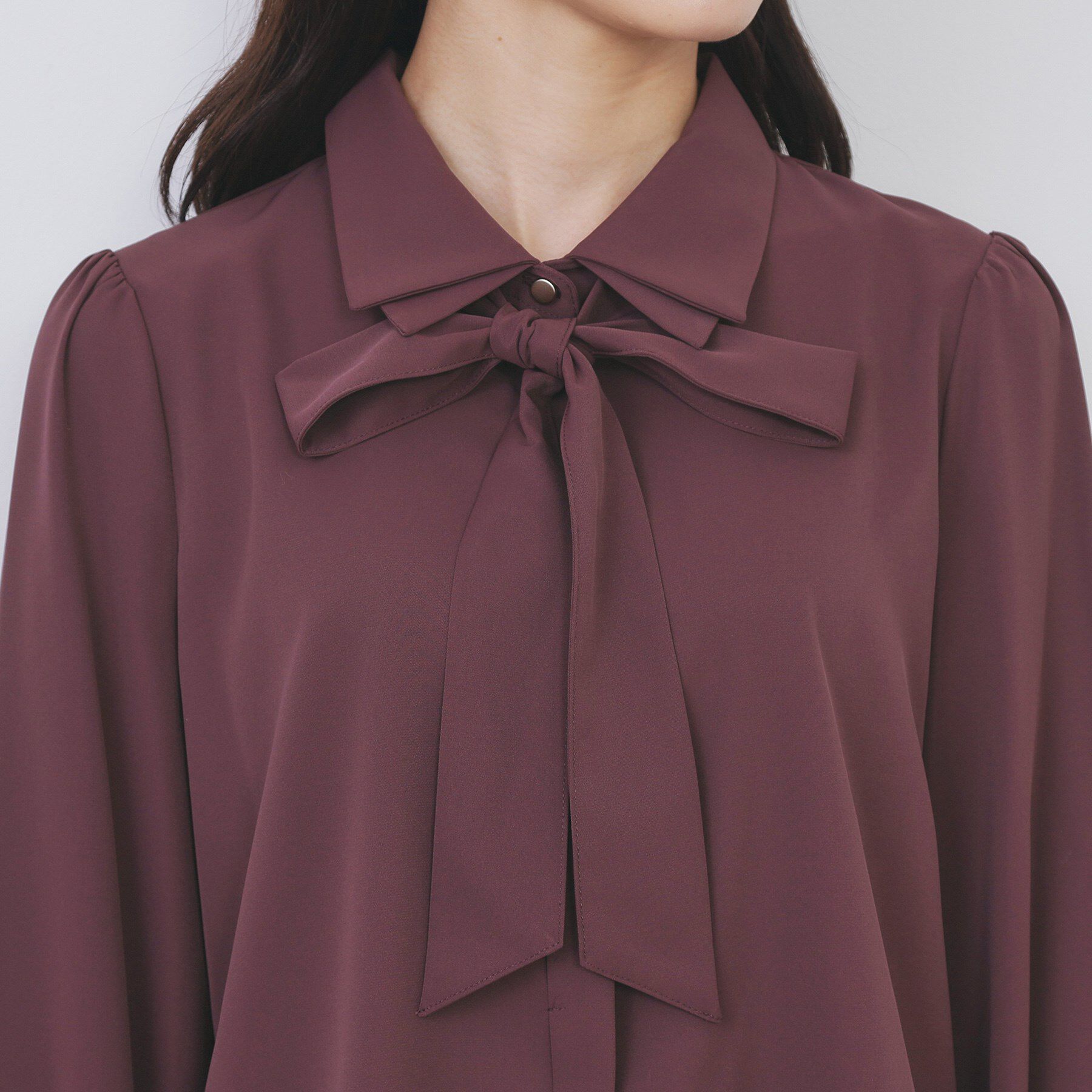 index「2枚衿ボウタイブラウス【洗濯機OK/防シワ/イージーアイロン】」|シャツ・ブラウス|