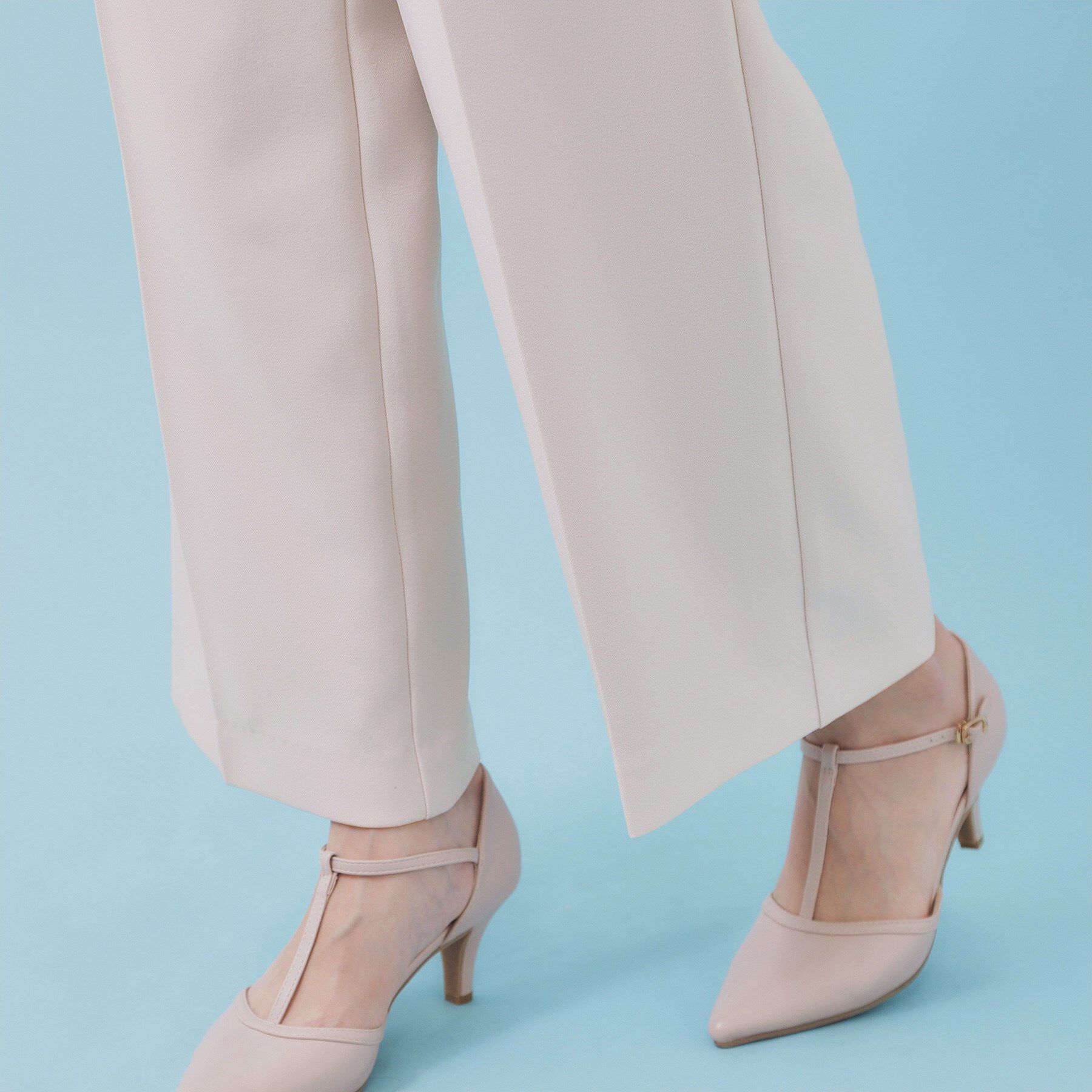 index「フリルポケットストレートパンツ【洗濯機OK/防シワ】」|その他|