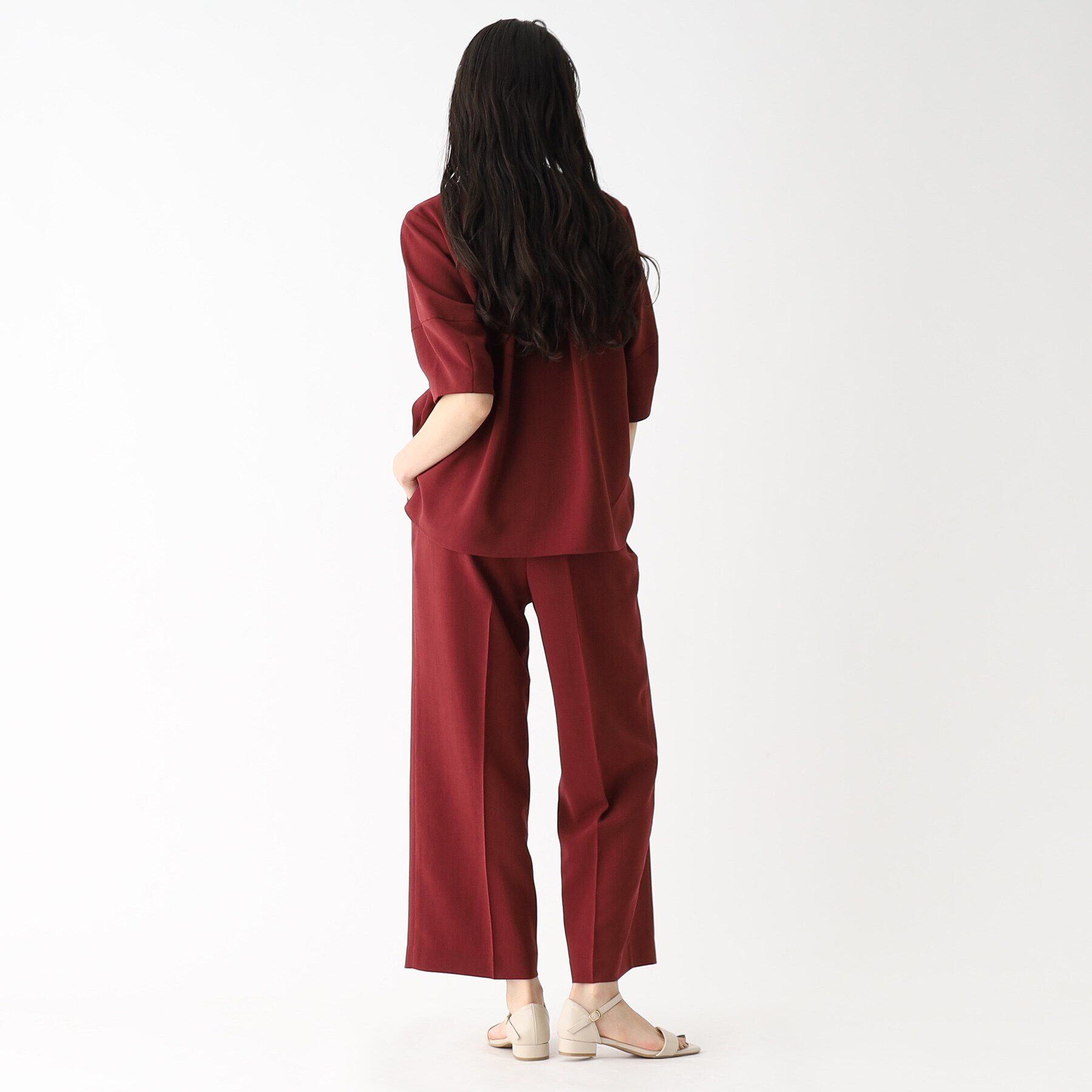 OPAQUE.CLIP「《トールサイズ有》セットアップ対応 イージーワイドパンツ【洗濯機洗い可/イージーケア/ストレッチ】」|その他|