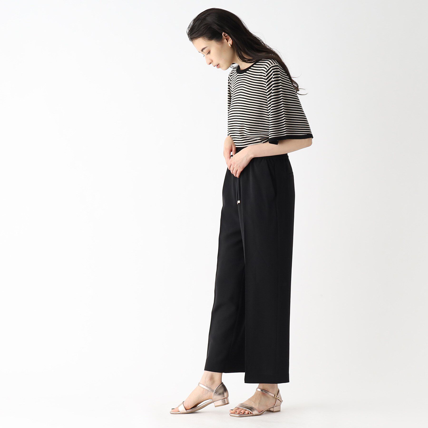 OPAQUE.CLIP「《トールサイズ有》セットアップ対応 イージーワイドパンツ【洗濯機洗い可/イージーケア/ストレッチ】」|その他|