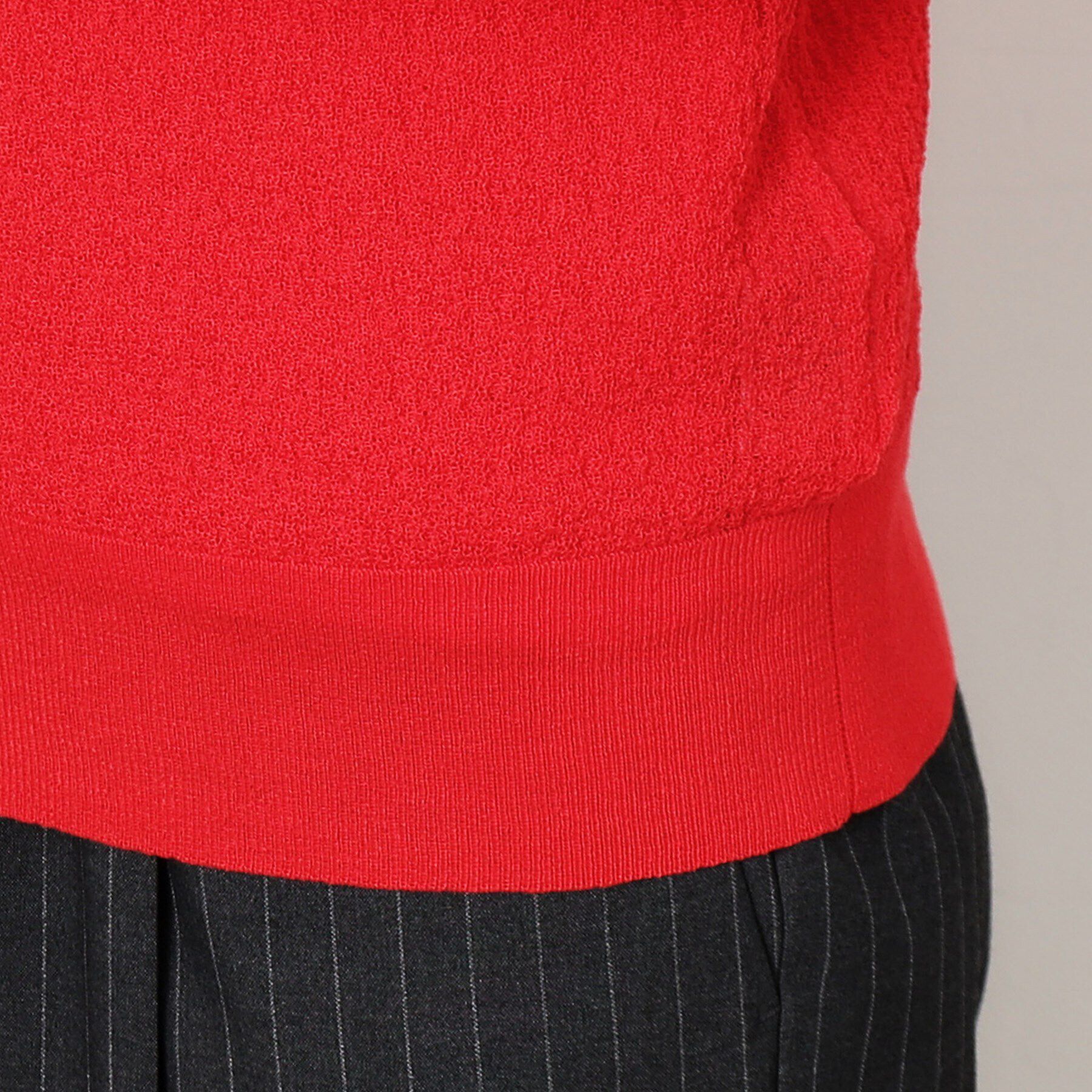 OPAQUE.CLIP「シアー柄編みニットカーディガン【洗える】」|カーディガン|