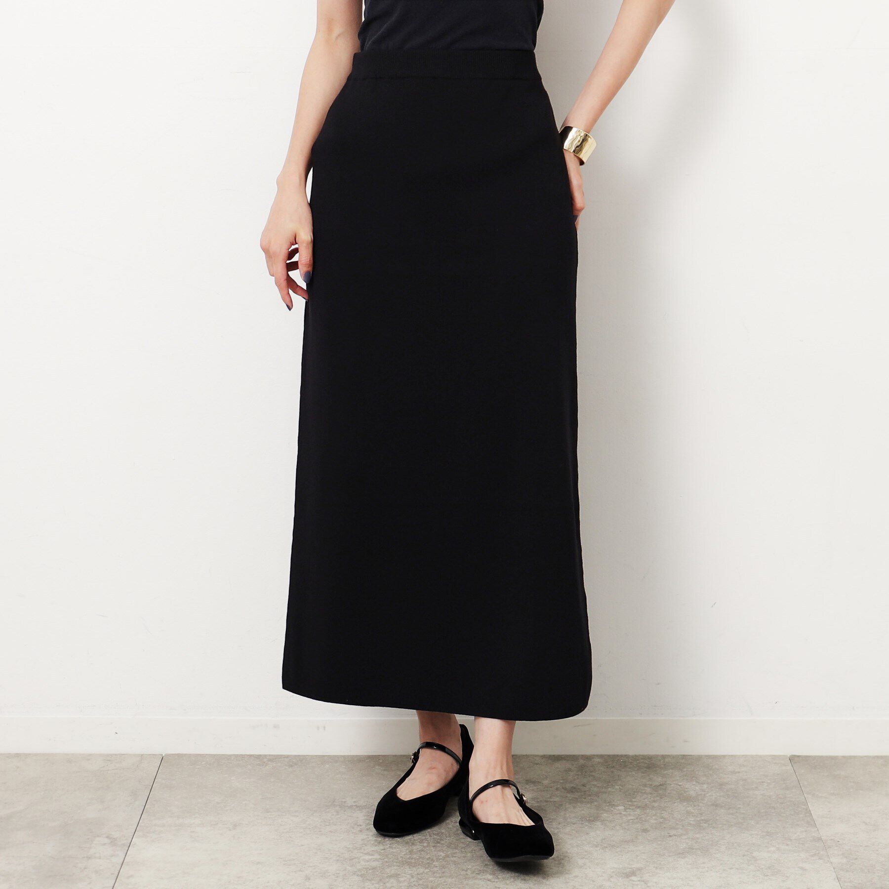 OPAQUE.CLIP「ニットナロースカート／セットアップ対応【洗濯機洗い可】」|スカート|