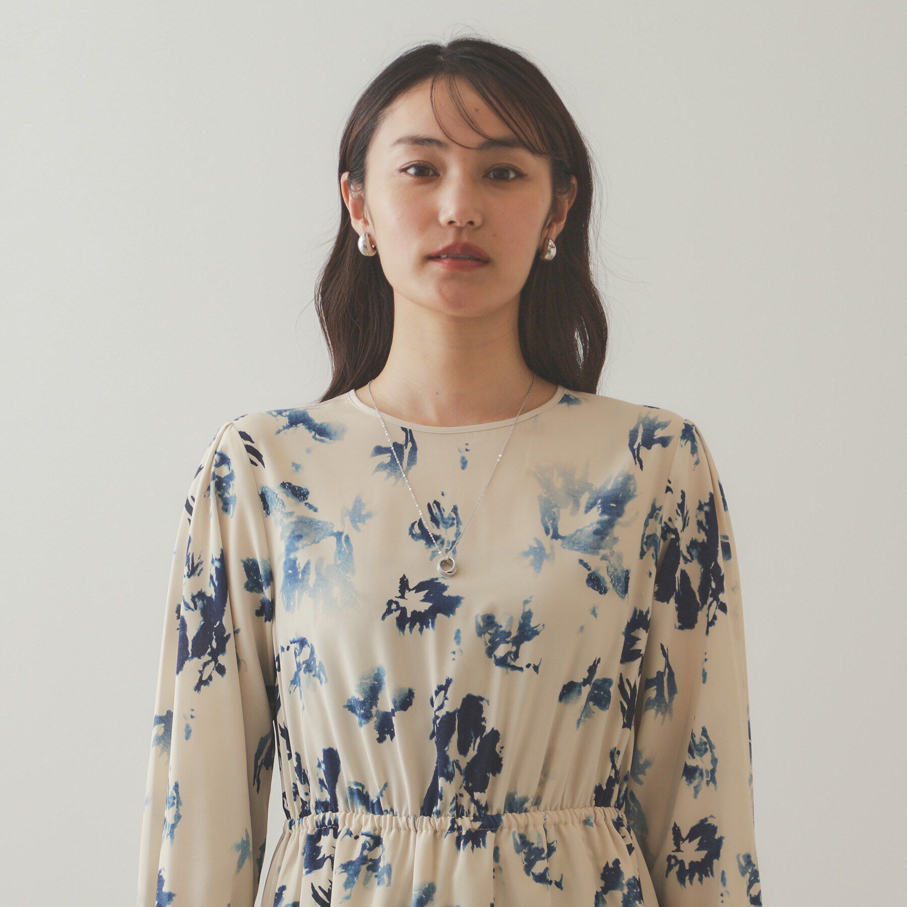 OPAQUE.CLIP「カラーダブルリングネックレス」|ネックレス|