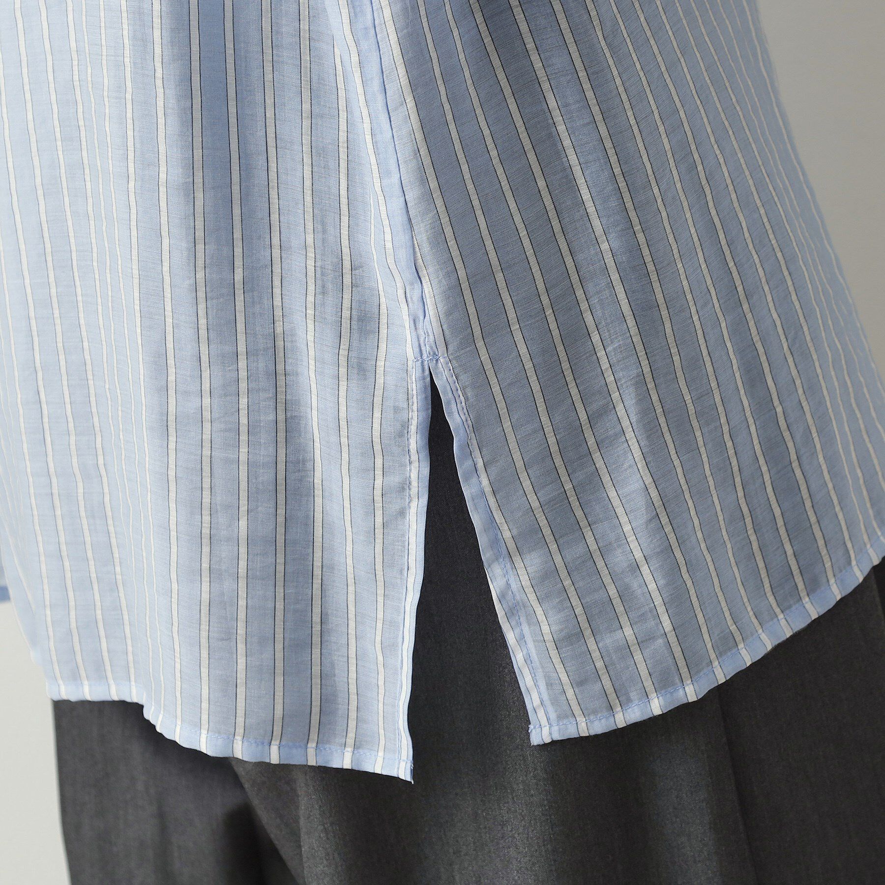 OPAQUE.CLIP「シアーダブルポケットシャツ【洗濯機洗い可】」|シャツ・ブラウス|