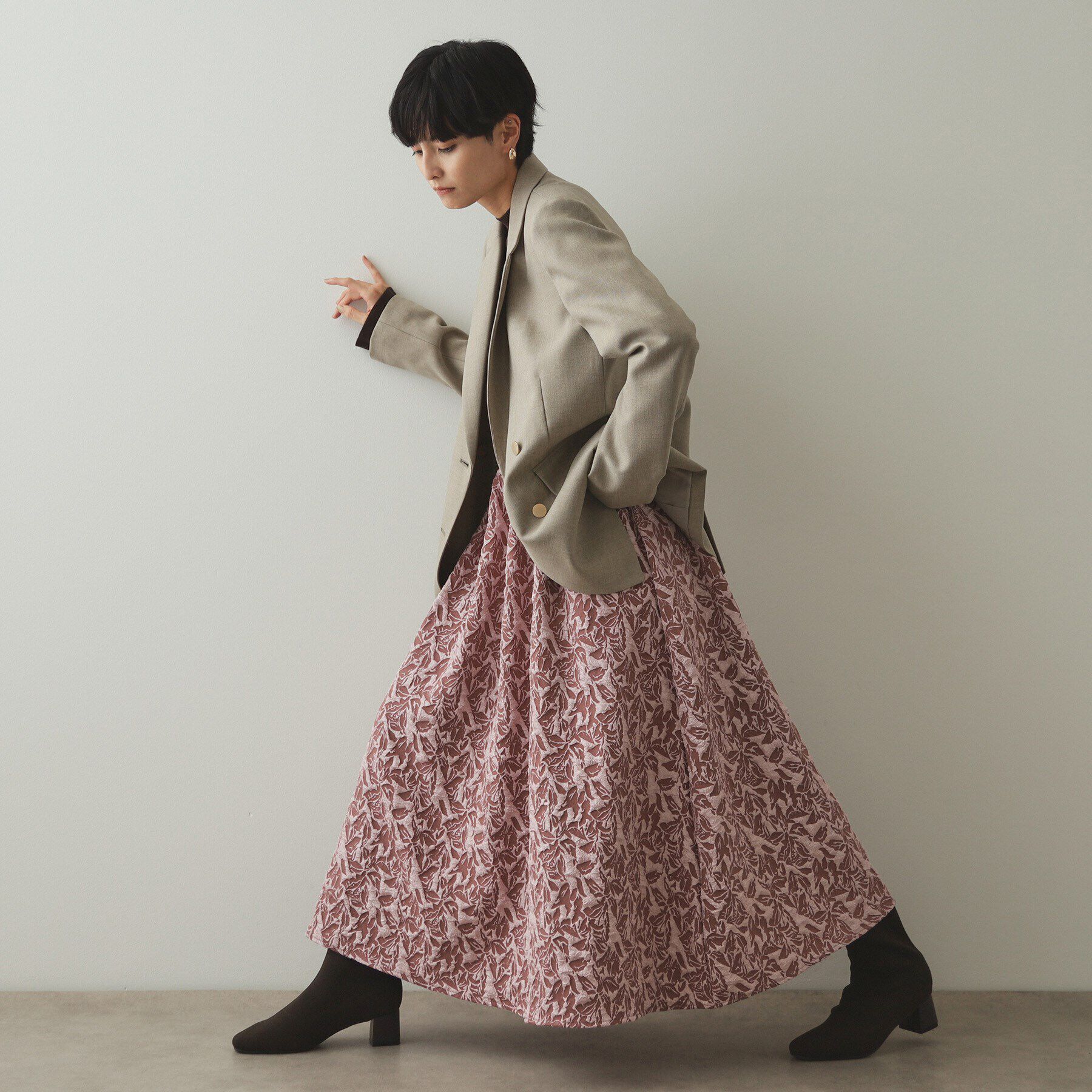 OPAQUE.CLIP「金ボタンダブルテーラードジャケット【洗える/ストレッチ/抗ピル】」|テーラードジャケット|