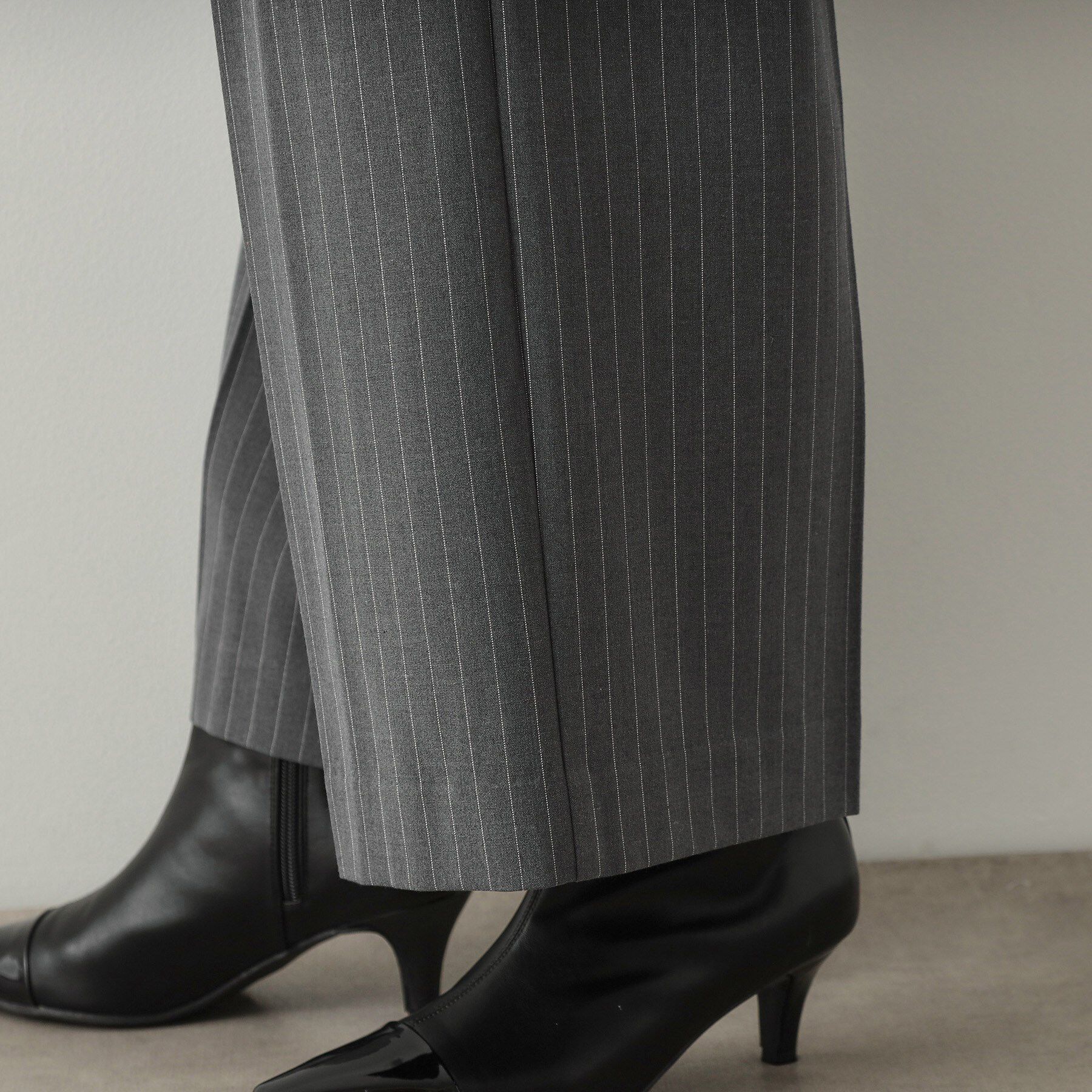 OPAQUE.CLIP「ベルト付きタックワイドパンツ/セットアップ対応【洗濯機洗い可】」|その他|