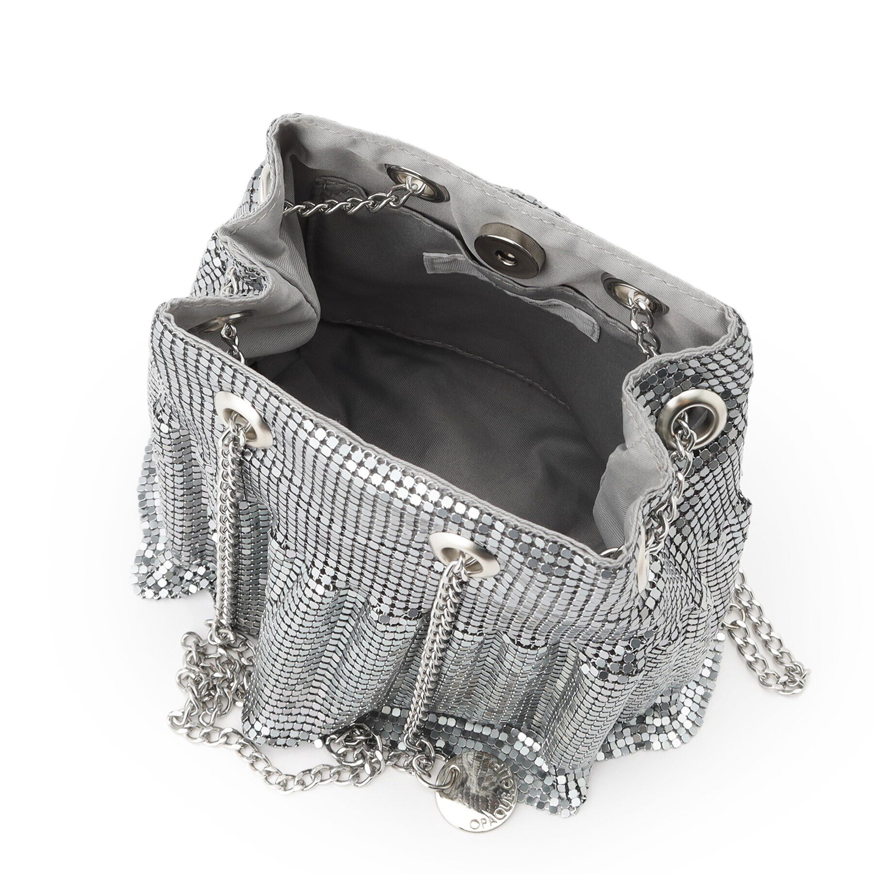 OPAQUE.CLIP「【2WAY】メタルメッシュフリルミニショルダーバッグ」|ショルダー・メッセンジャー|