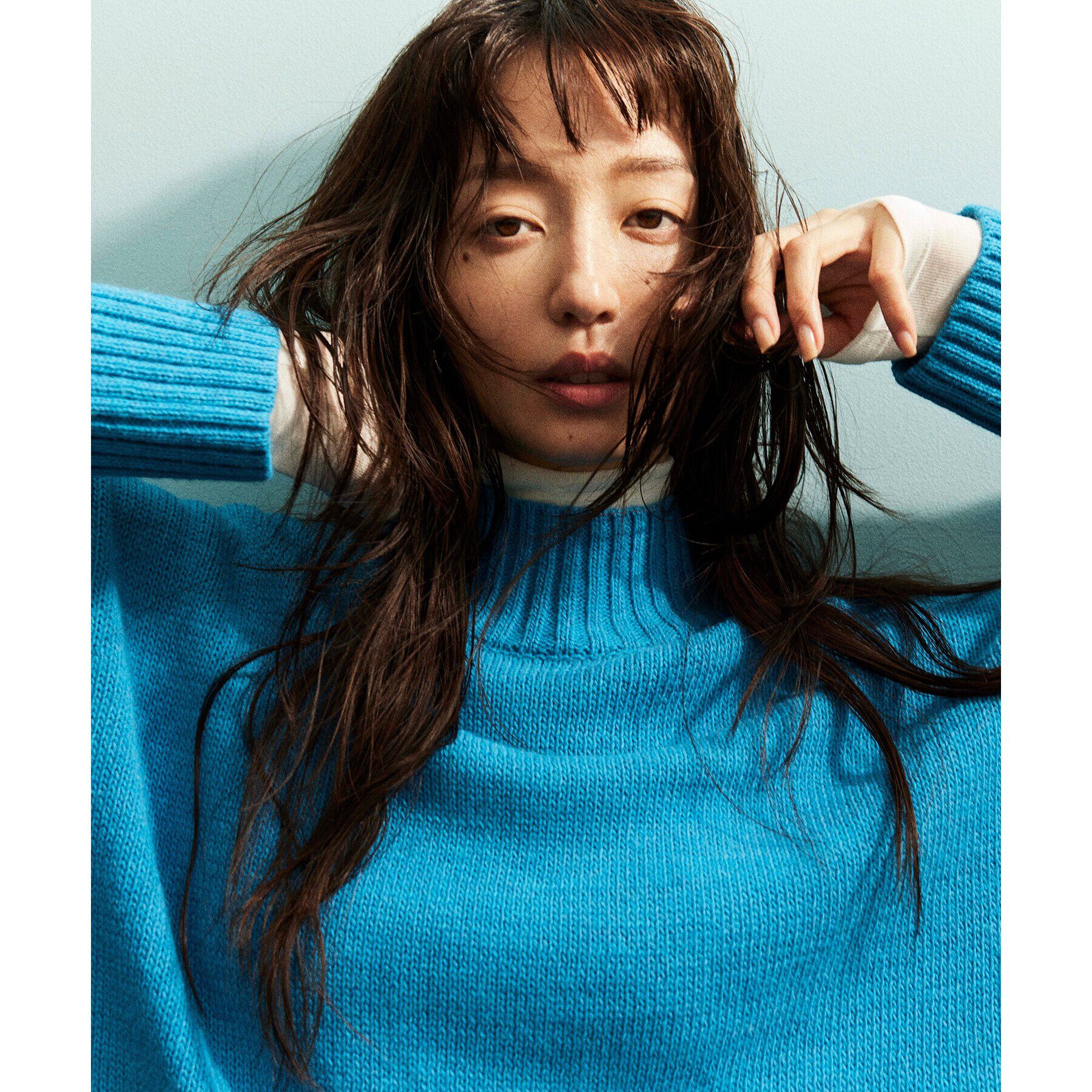 OPAQUE.CLIP「《10color/S-LLsize》ハイネックミドルゲージニット【洗濯機洗い可】」|ニット・セーター|