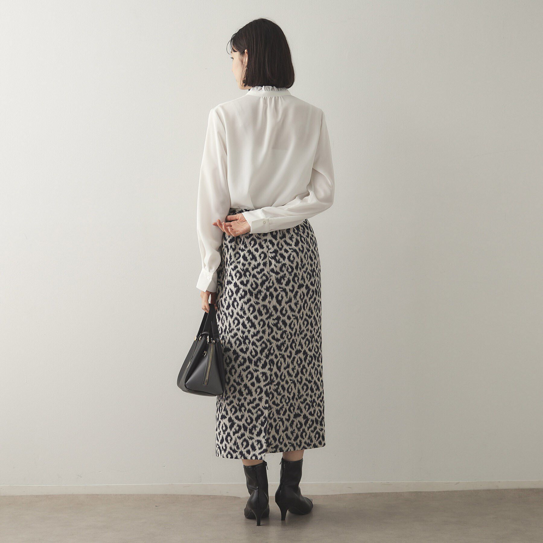 OPAQUE.CLIP「スタインドフリルブラウス【洗濯機洗い可】」|シャツ・ブラウス|