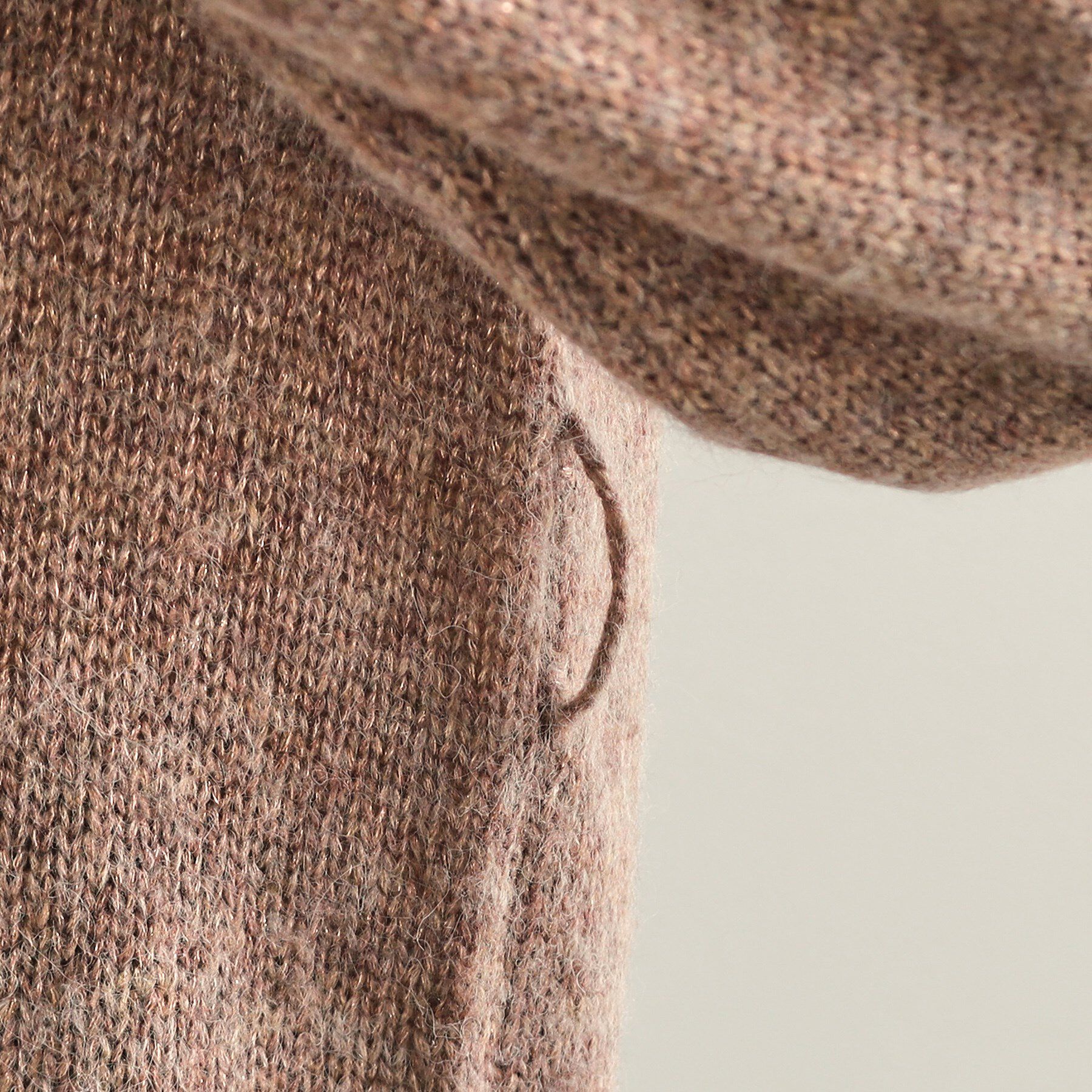 OPAQUE.CLIP「ウエストベルト付きヘアリーラメニット【洗濯機洗い可】」|ニット・セーター|