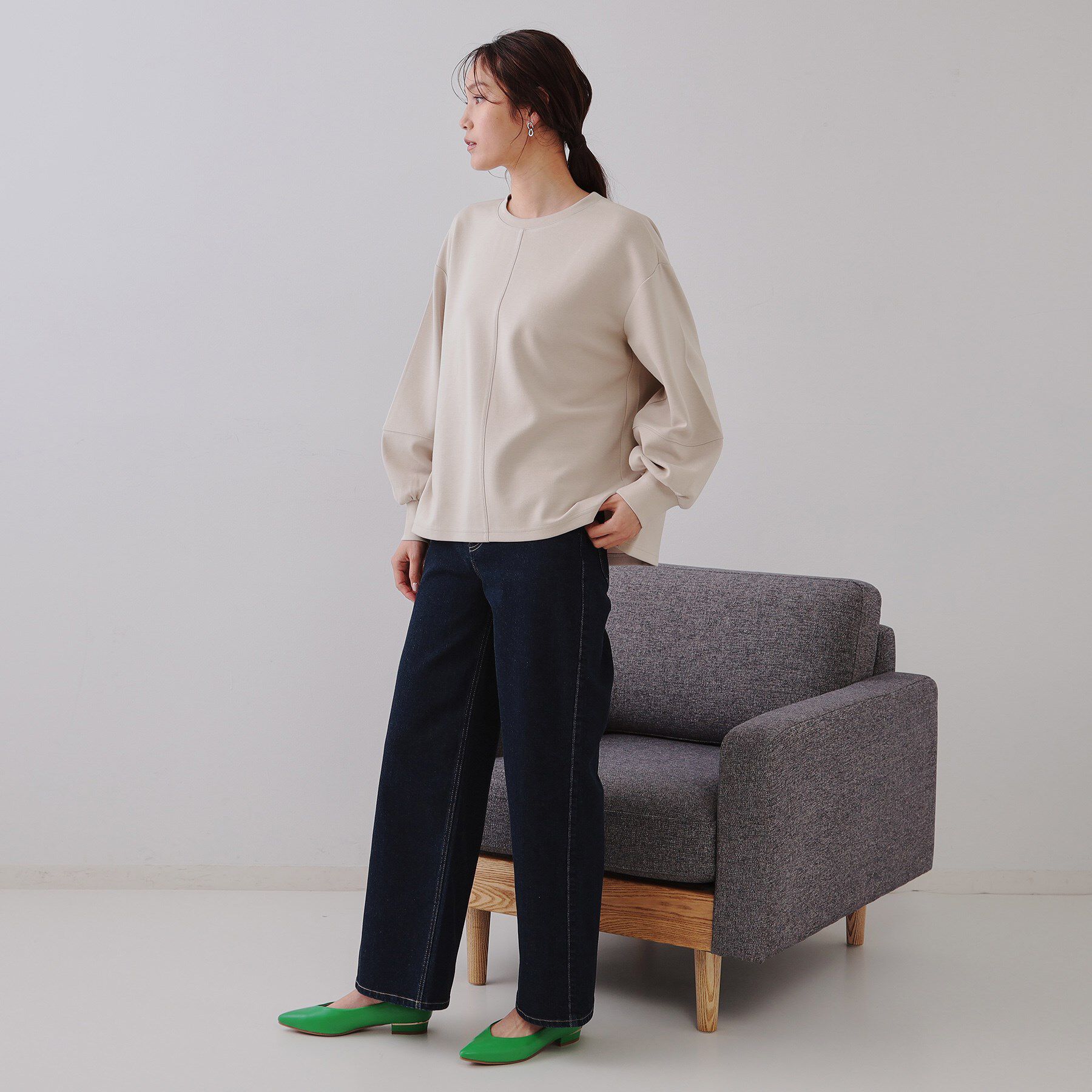 OPAQUE.CLIP「ボリュームスリーブトップス【洗濯機洗い可】」|Tシャツ・カットソー|