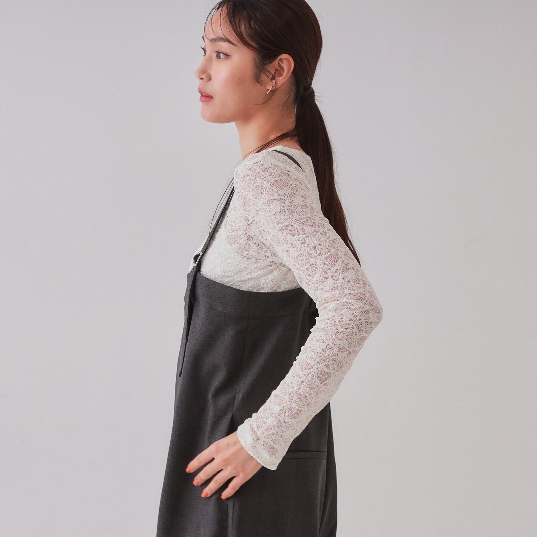 OPAQUE.CLIP「シアーレーストップス【洗濯機洗い可】」|Tシャツ・カットソー|