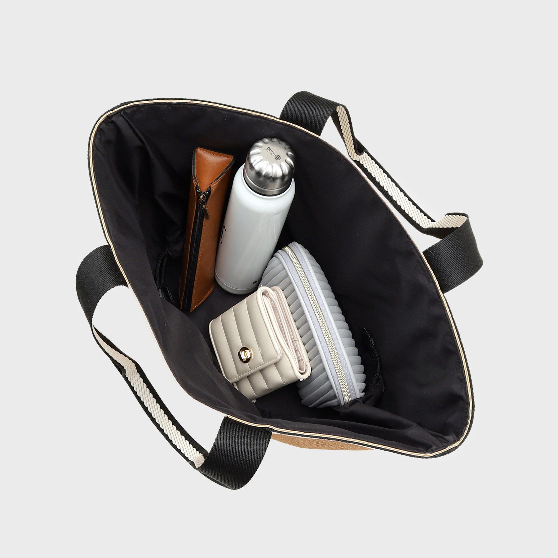 OPAQUE.CLIP「バスケット調デザインテープトートバッグ」|トートバッグ|