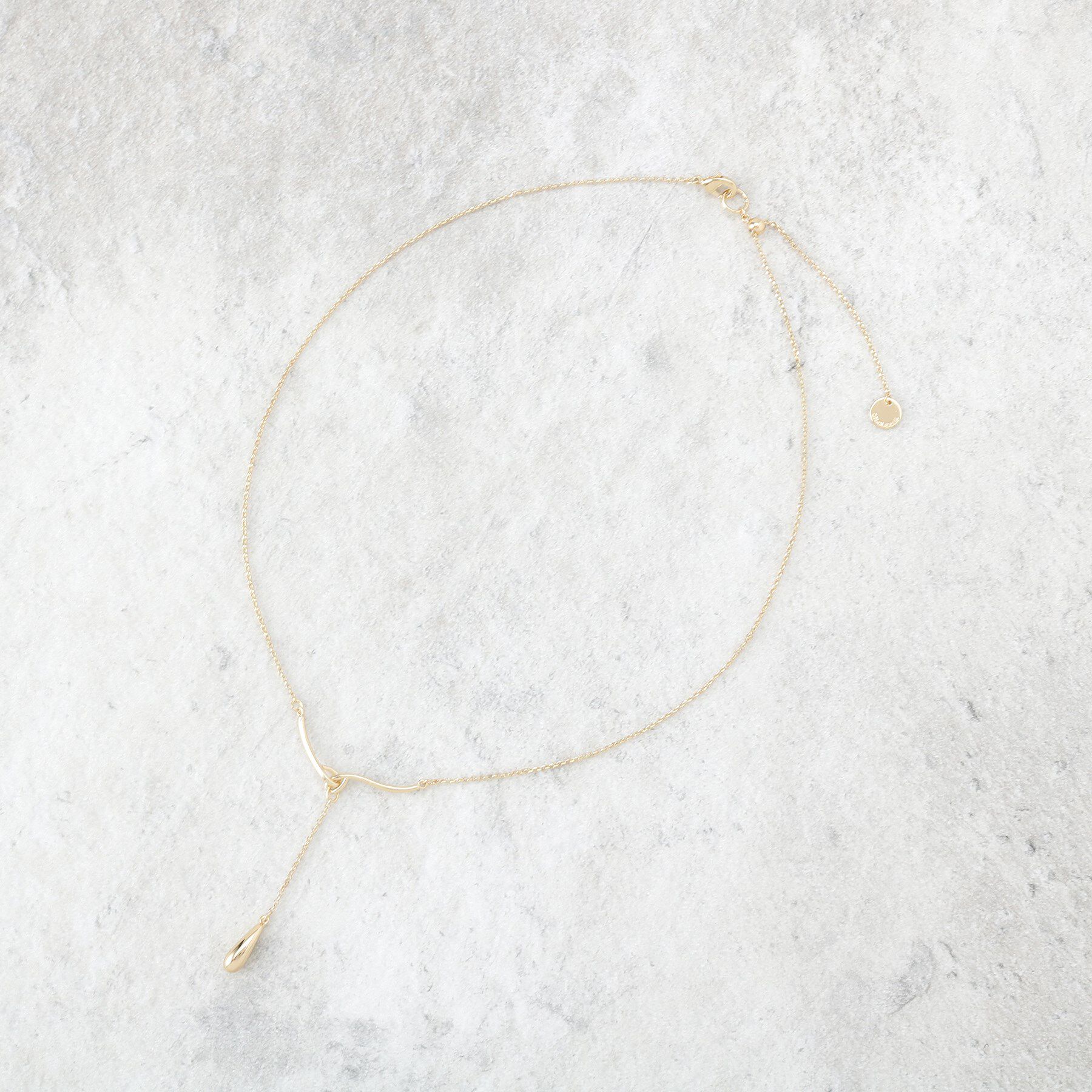 OPAQUE.CLIP「Y字メタルスライドネックレス」|ネックレス|