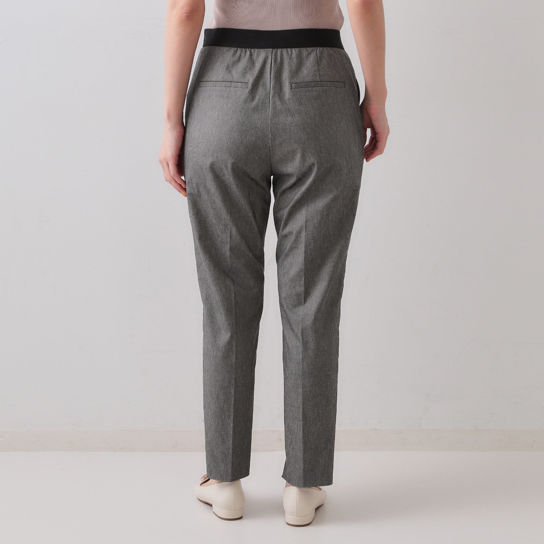 OPAQUE.CLIP「麻混ハイストレッチイージースティックパンツ【洗濯機洗い可】」|その他|