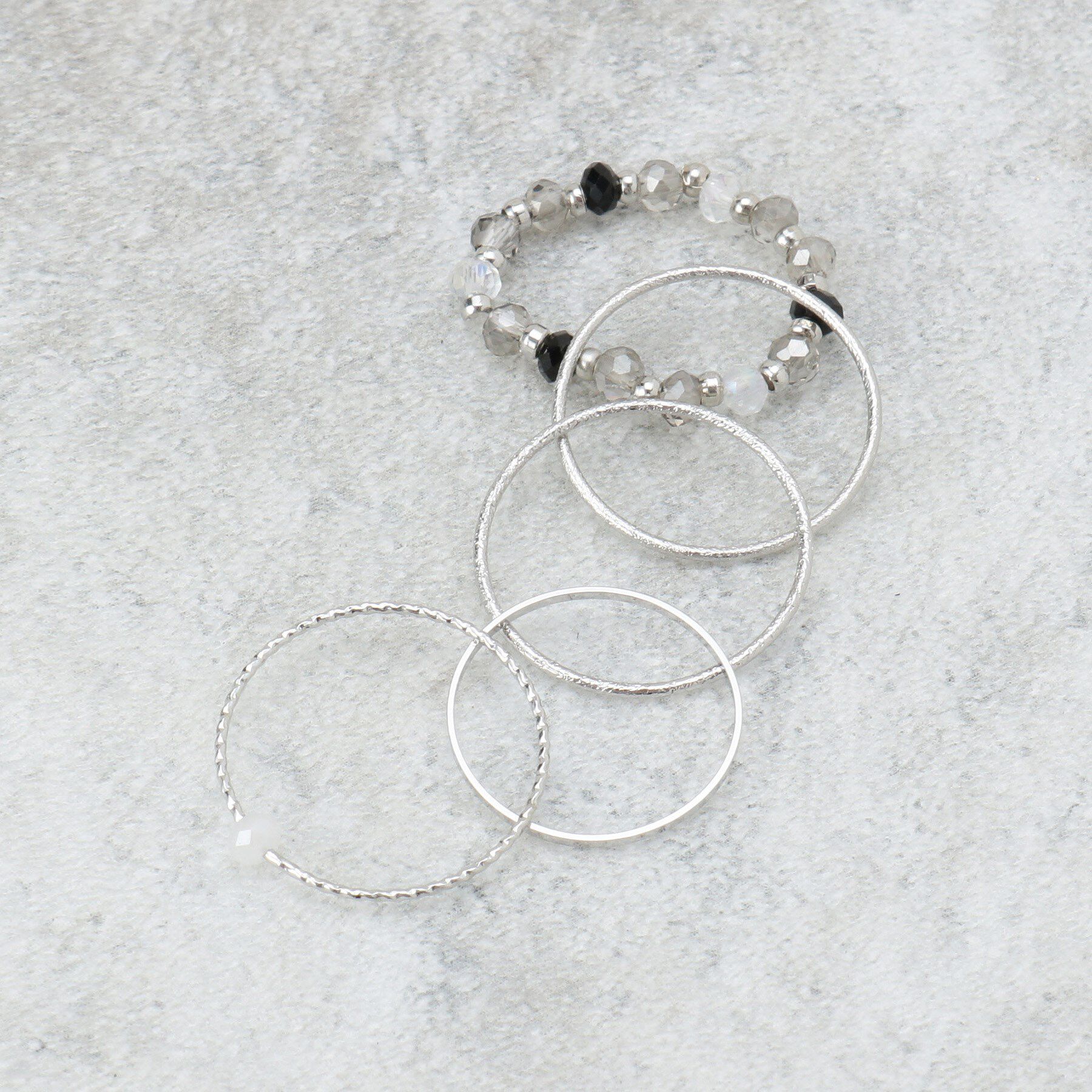 OPAQUE.CLIP「5連リング」|リング|シルバー(106)