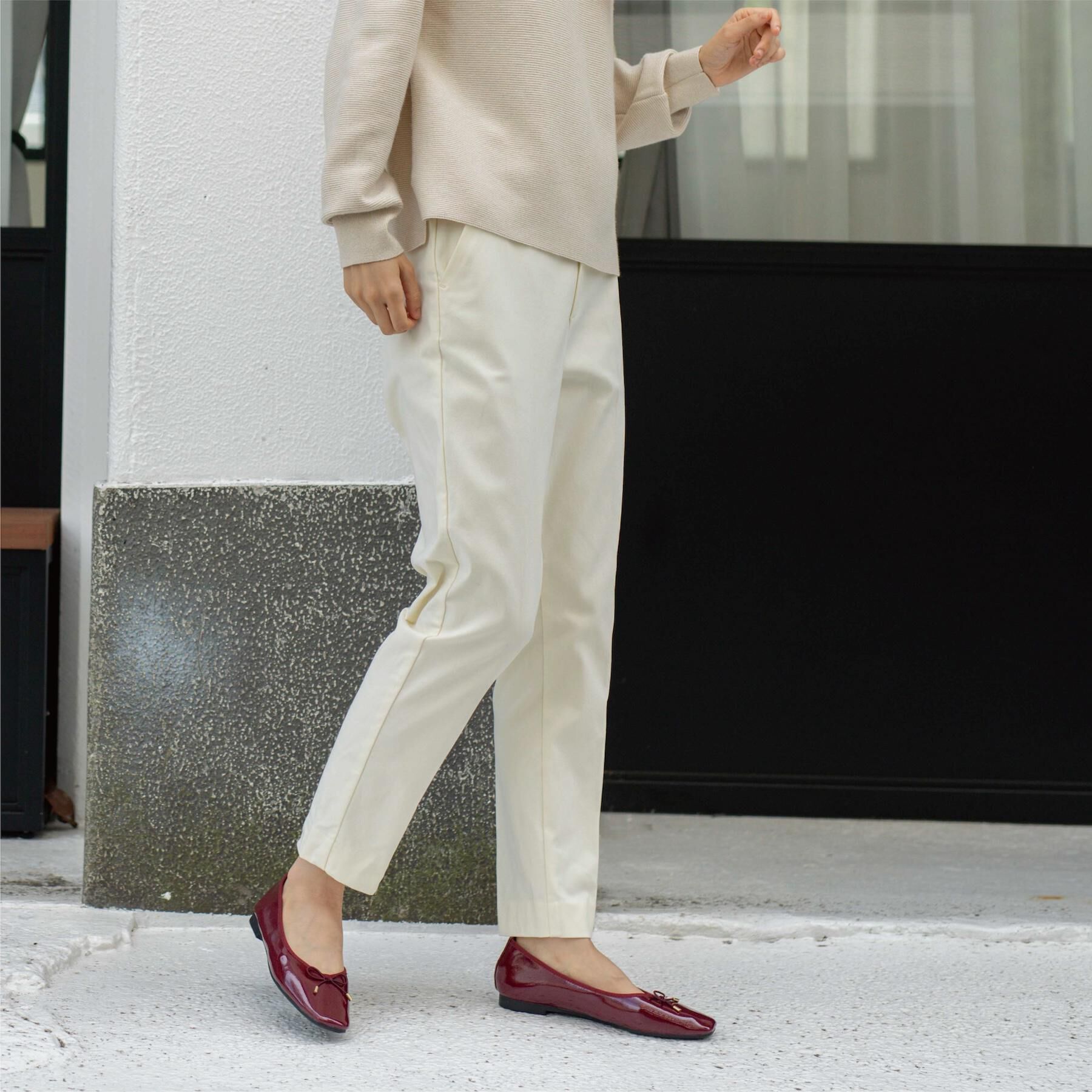 OPAQUE.CLIP「裏起毛ハイストレッチイージーテーパードパンツ【洗濯機OK】」|その他|