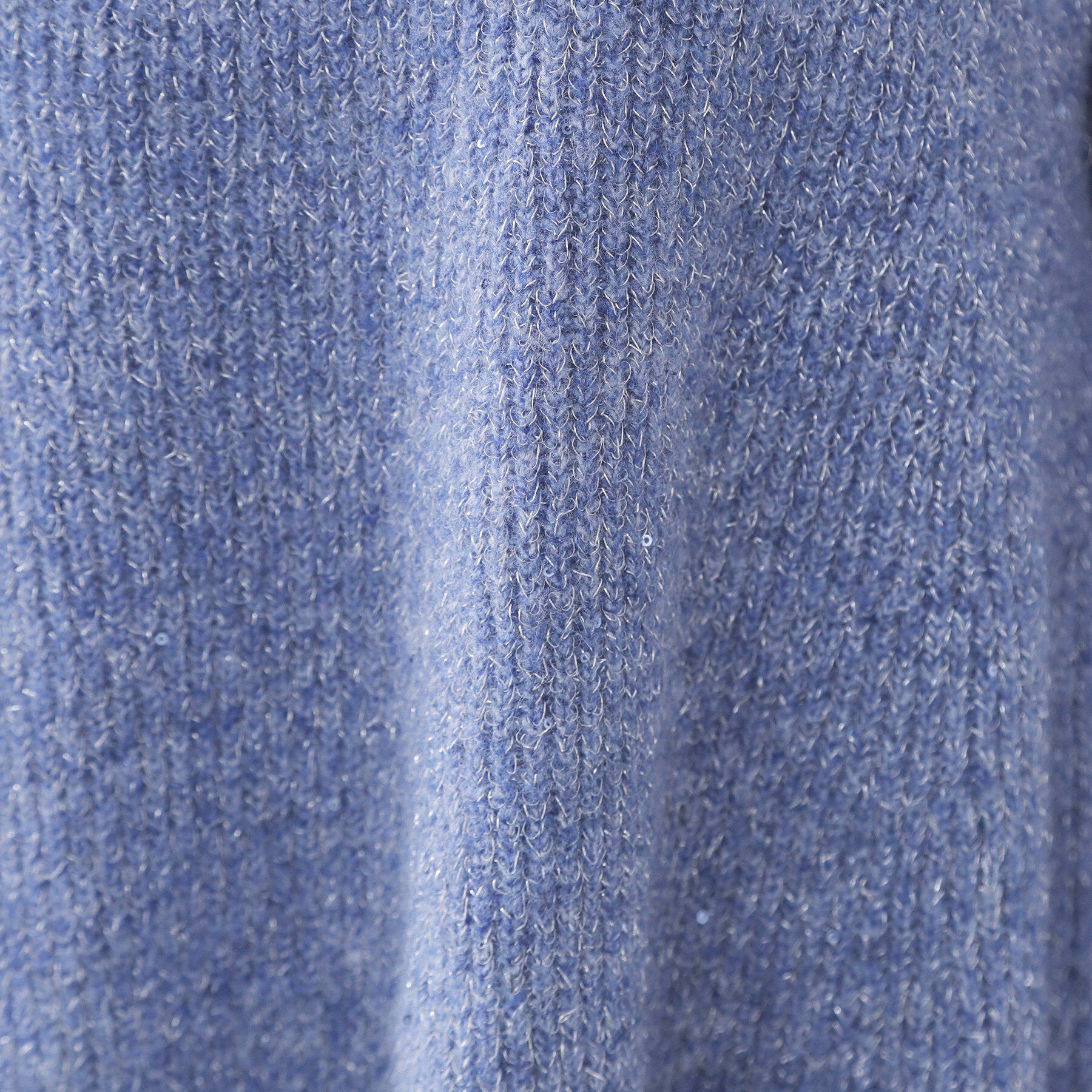 OPAQUE.CLIP「スパンコールラメ衿2WAYペプラムニット【洗濯機OK】」|ニット・セーター|