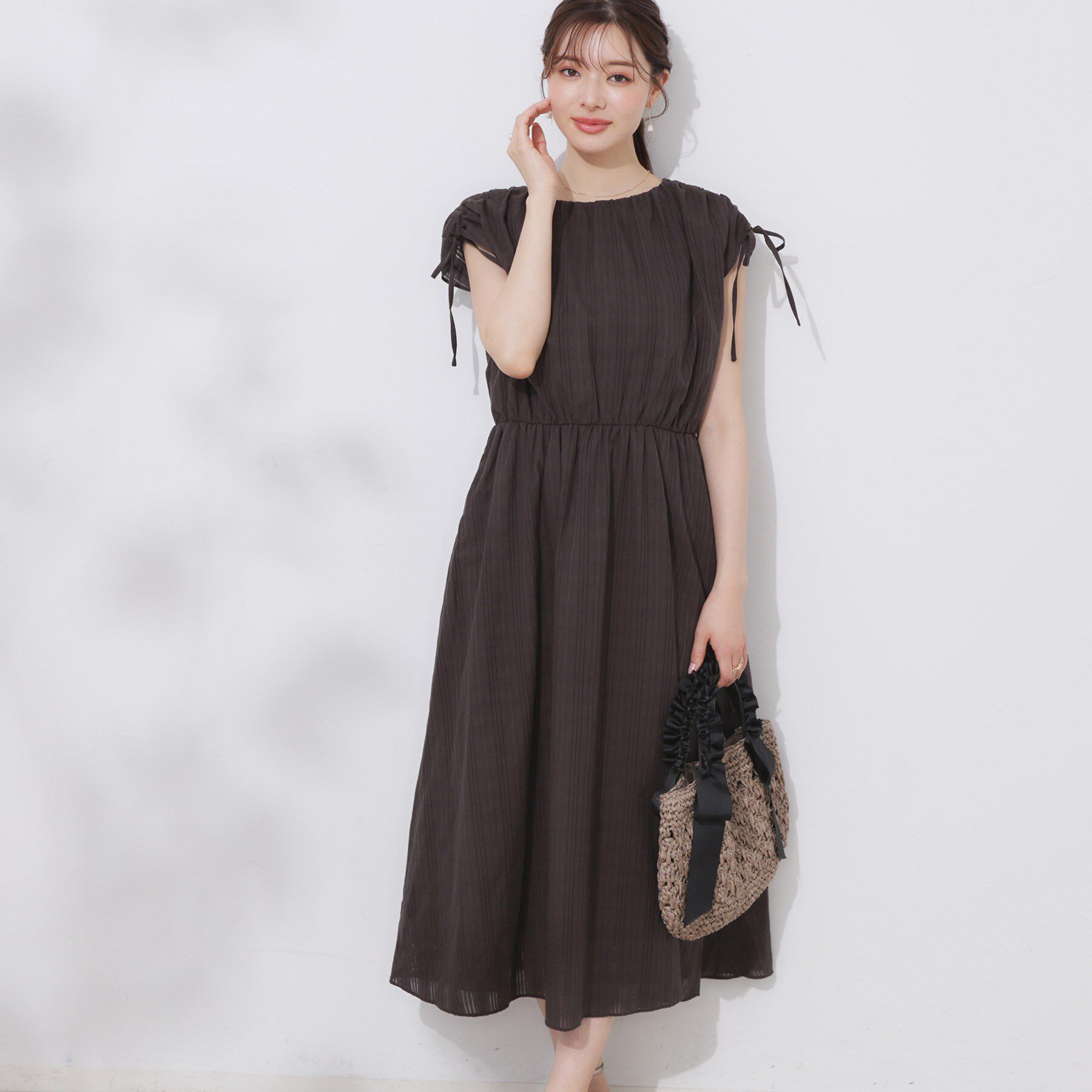 Couture broach「【大人可愛い】カラミチェック サマードレス」|ワンピース|