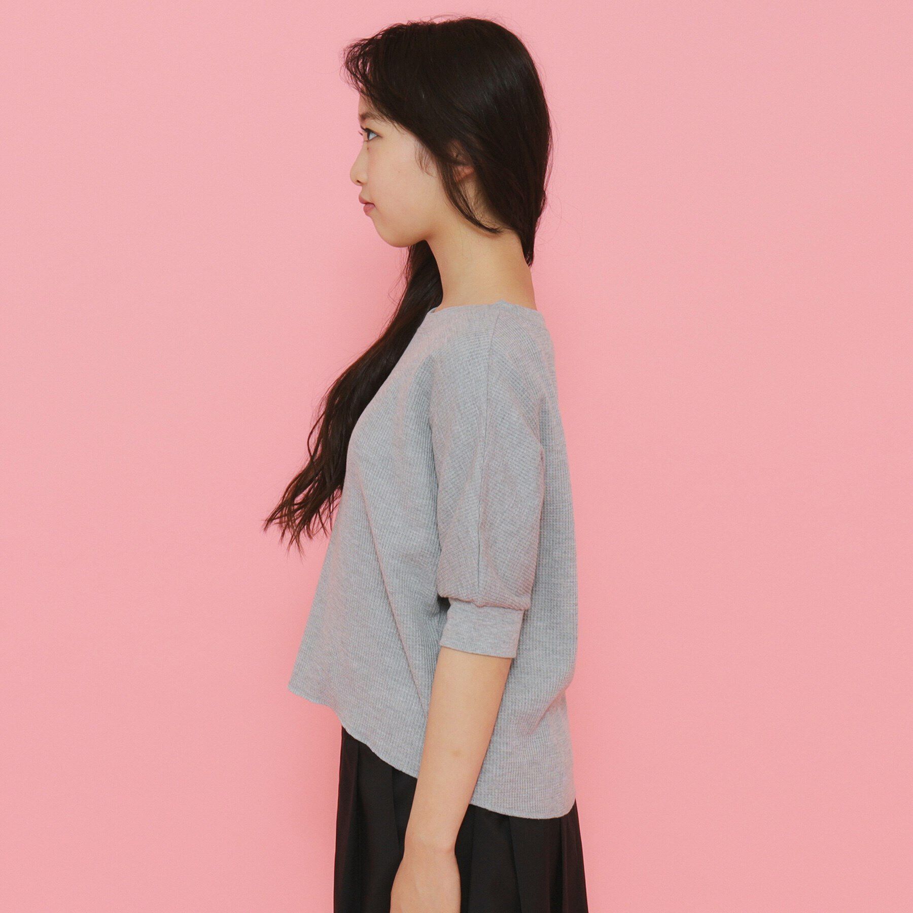 PINK-latte「【130cmあり】サーマルTシャツ」|Tシャツ・カットソー|