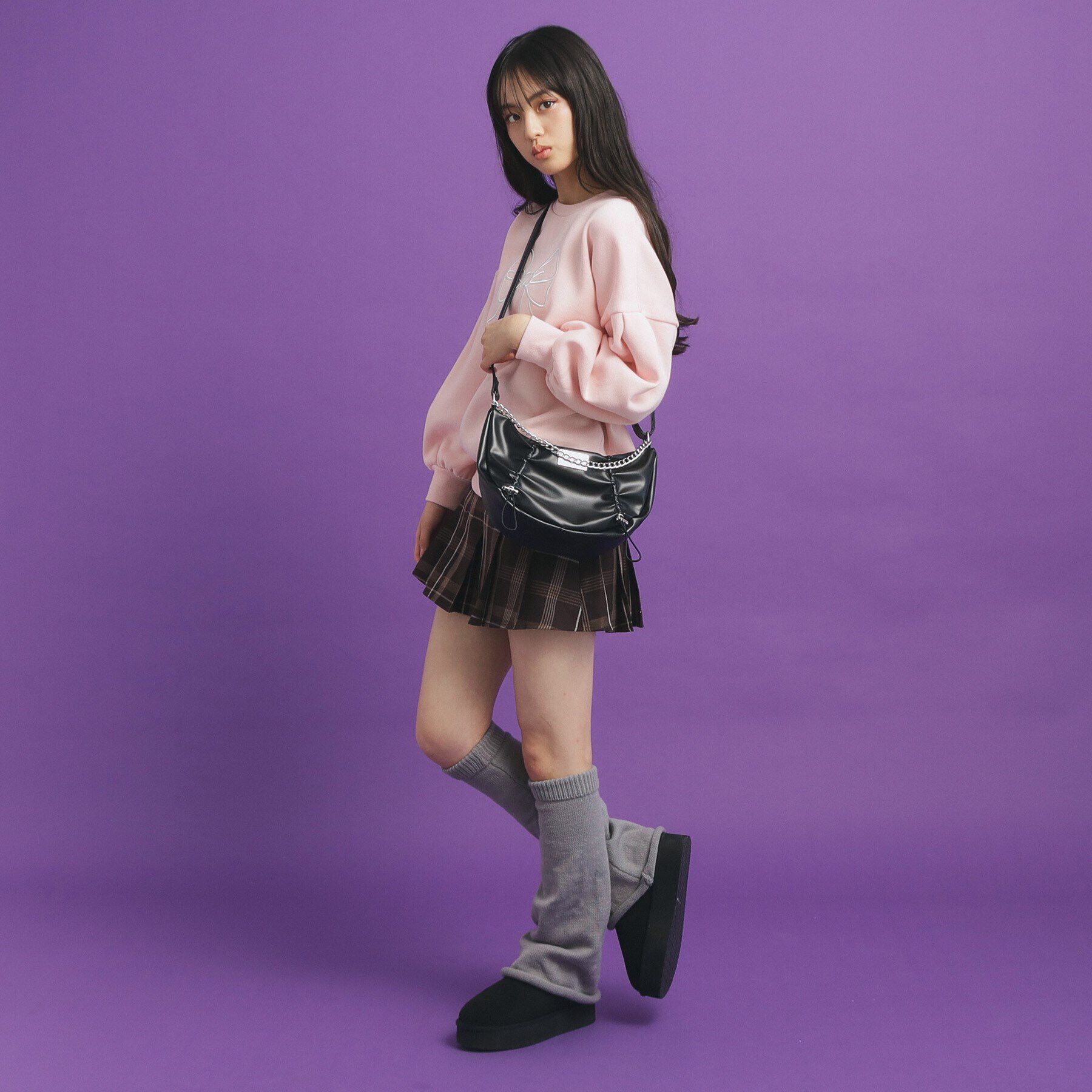 PINK-latte「プレートドロストショルダー」|ショルダー・メッセンジャー|