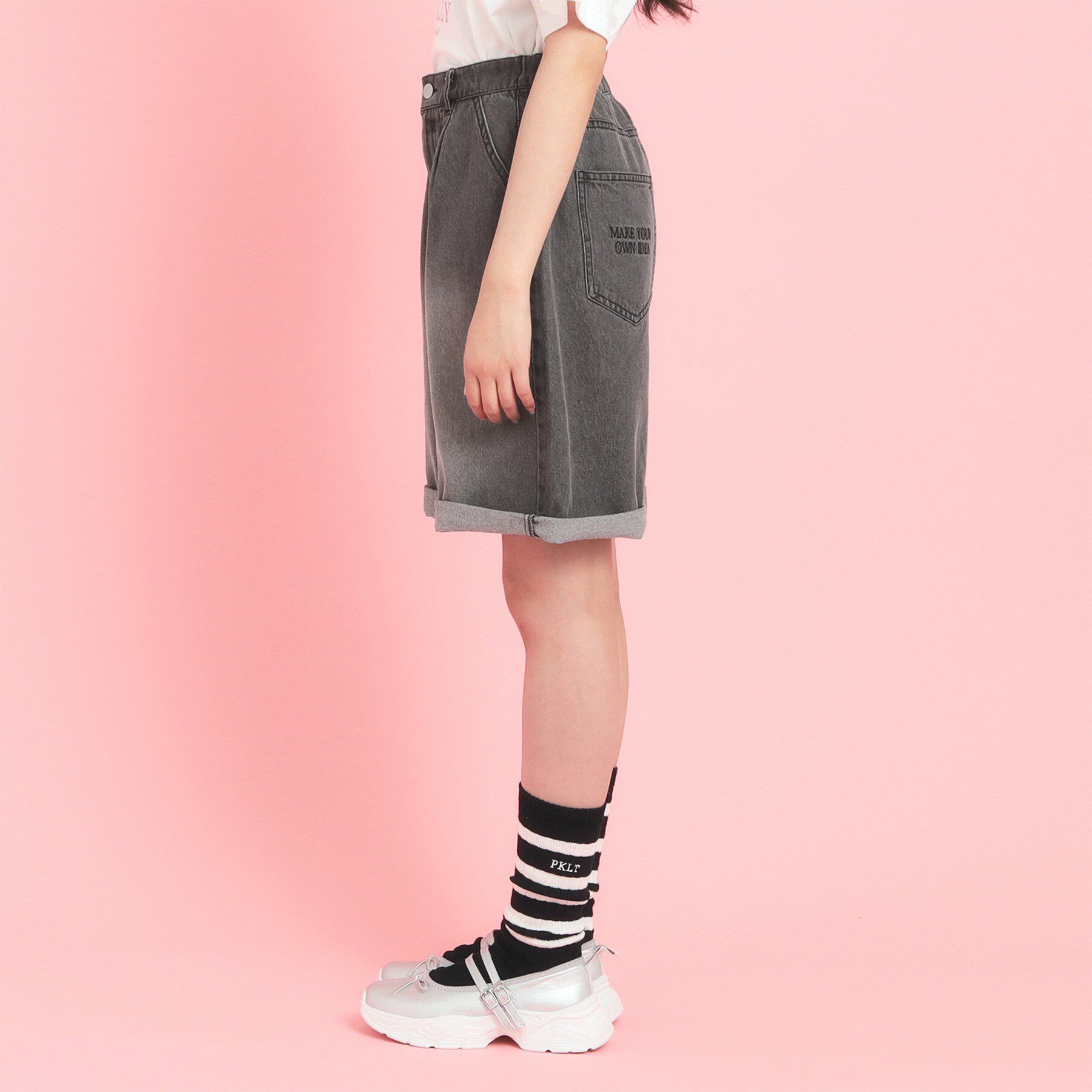 PINK-latte「2WAYデニムパンツ」|その他|