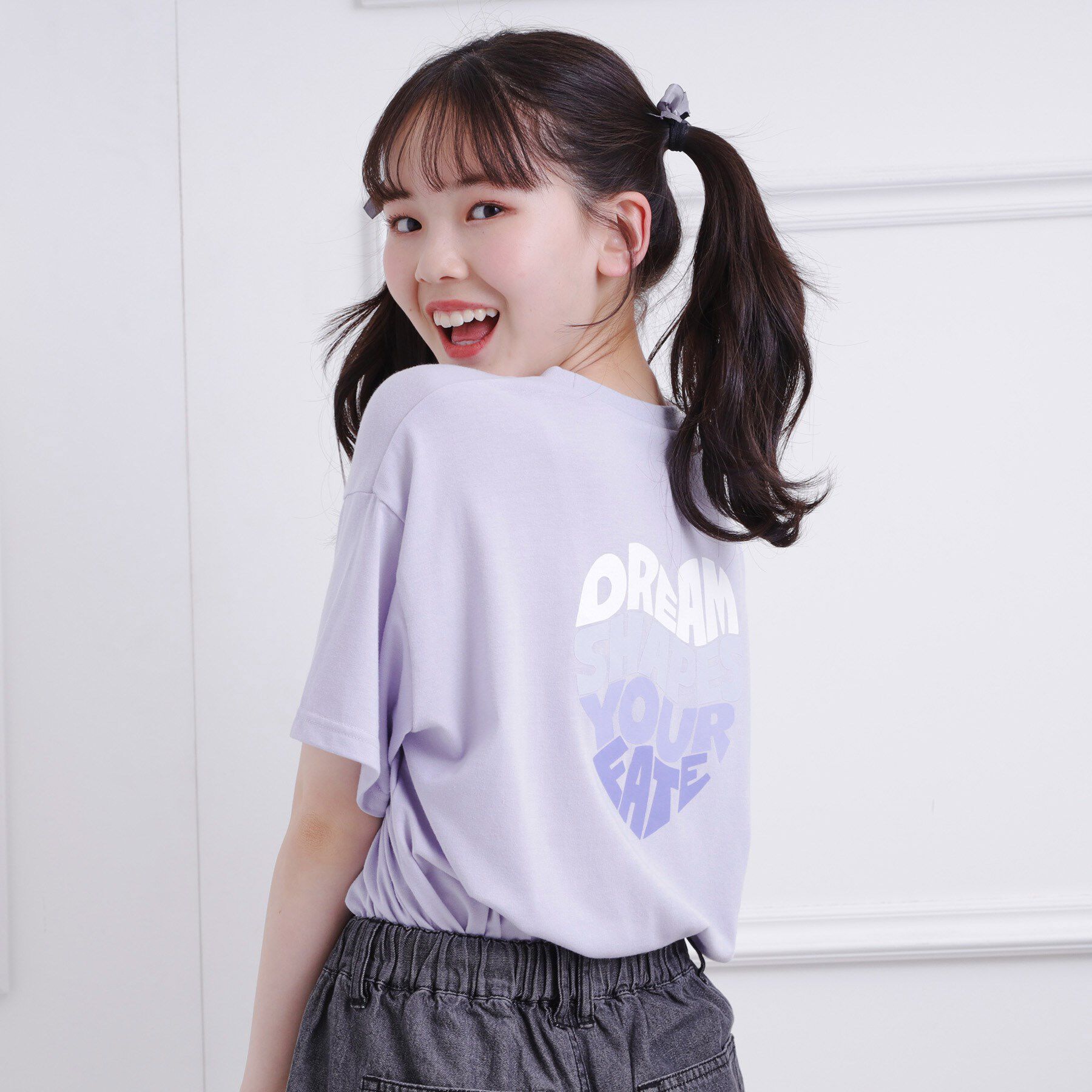 PINK-latte「バックハートロゴTシャツ」|Tシャツ・カットソー|