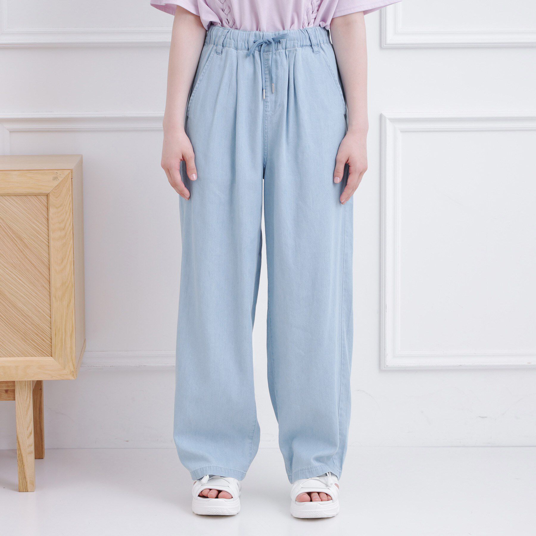 PINK-latte「冷感さらっとイージーロングパンツ」|その他|