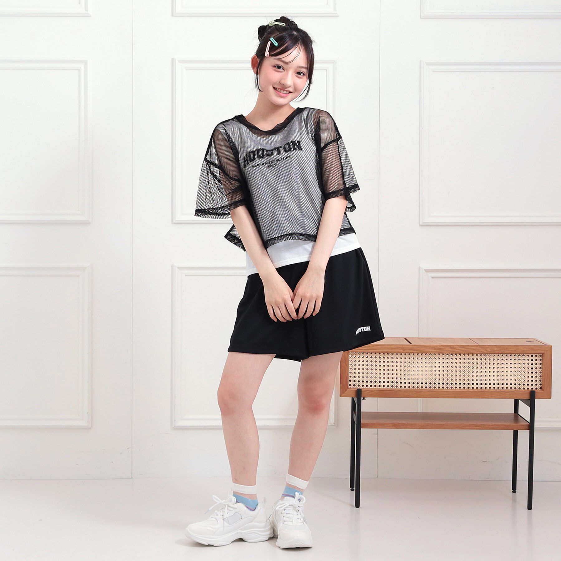 PINK-latte「【セットアップアイテム】メッシュコーデ3点セット」|その他|