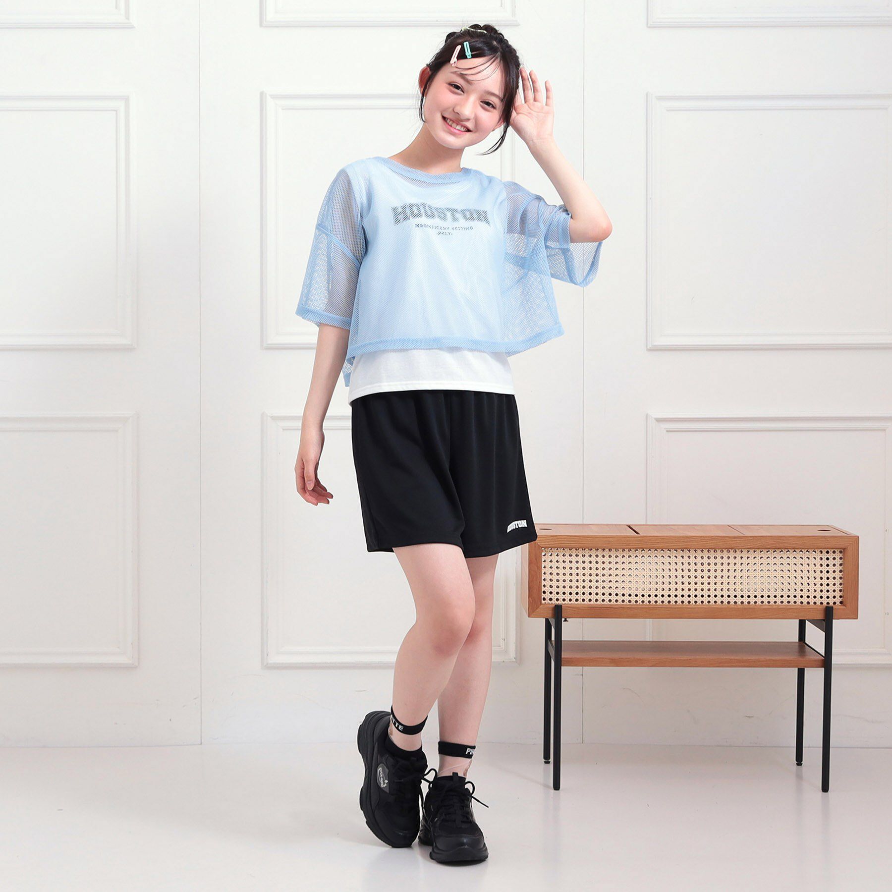 PINK-latte「【セットアップアイテム】メッシュコーデ3点セット」|その他|