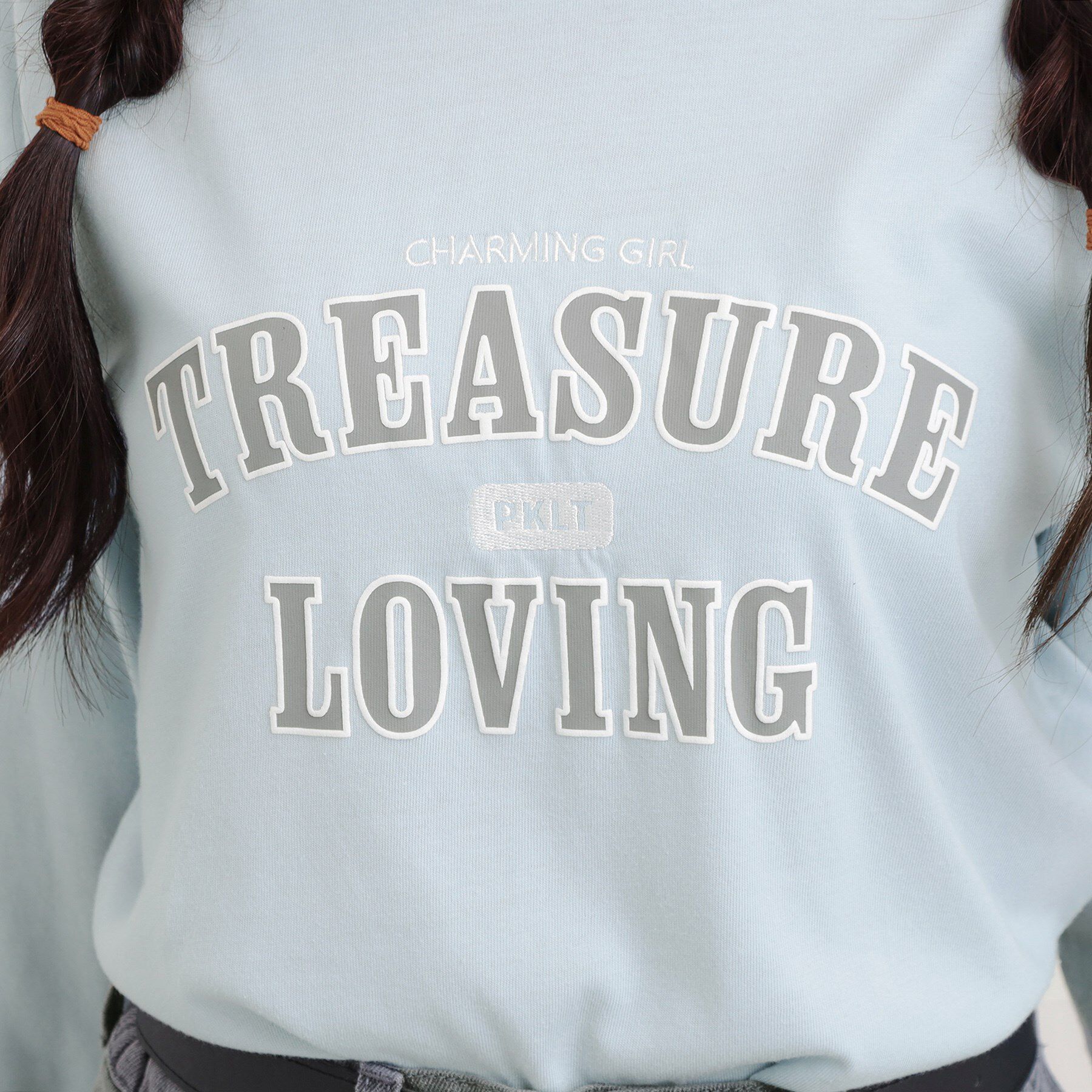 PINK-latte「【プチプラ】カレッジロンT」|Tシャツ・カットソー|