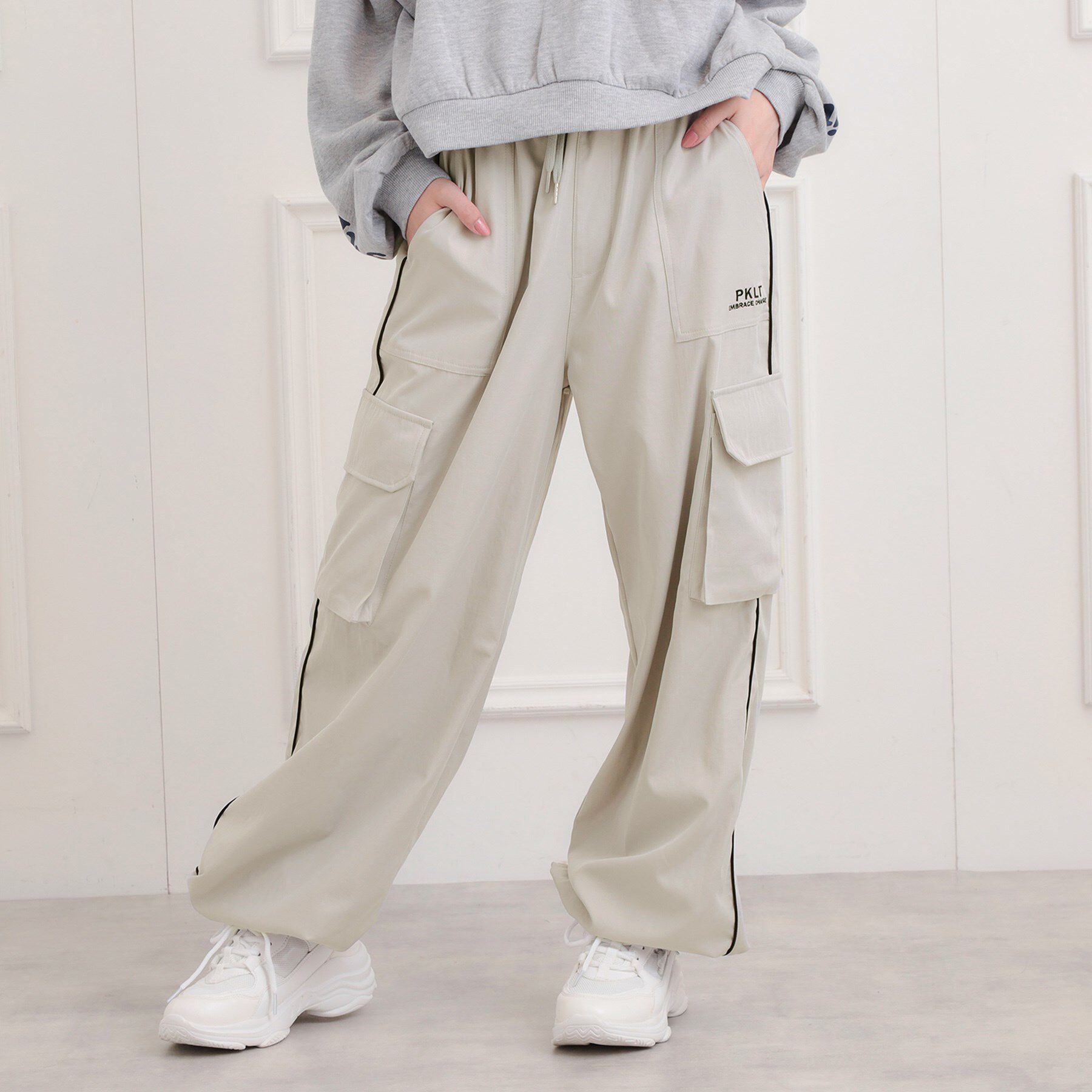 PINK-latte「ベーシックパイピングカーゴパンツ」|その他|