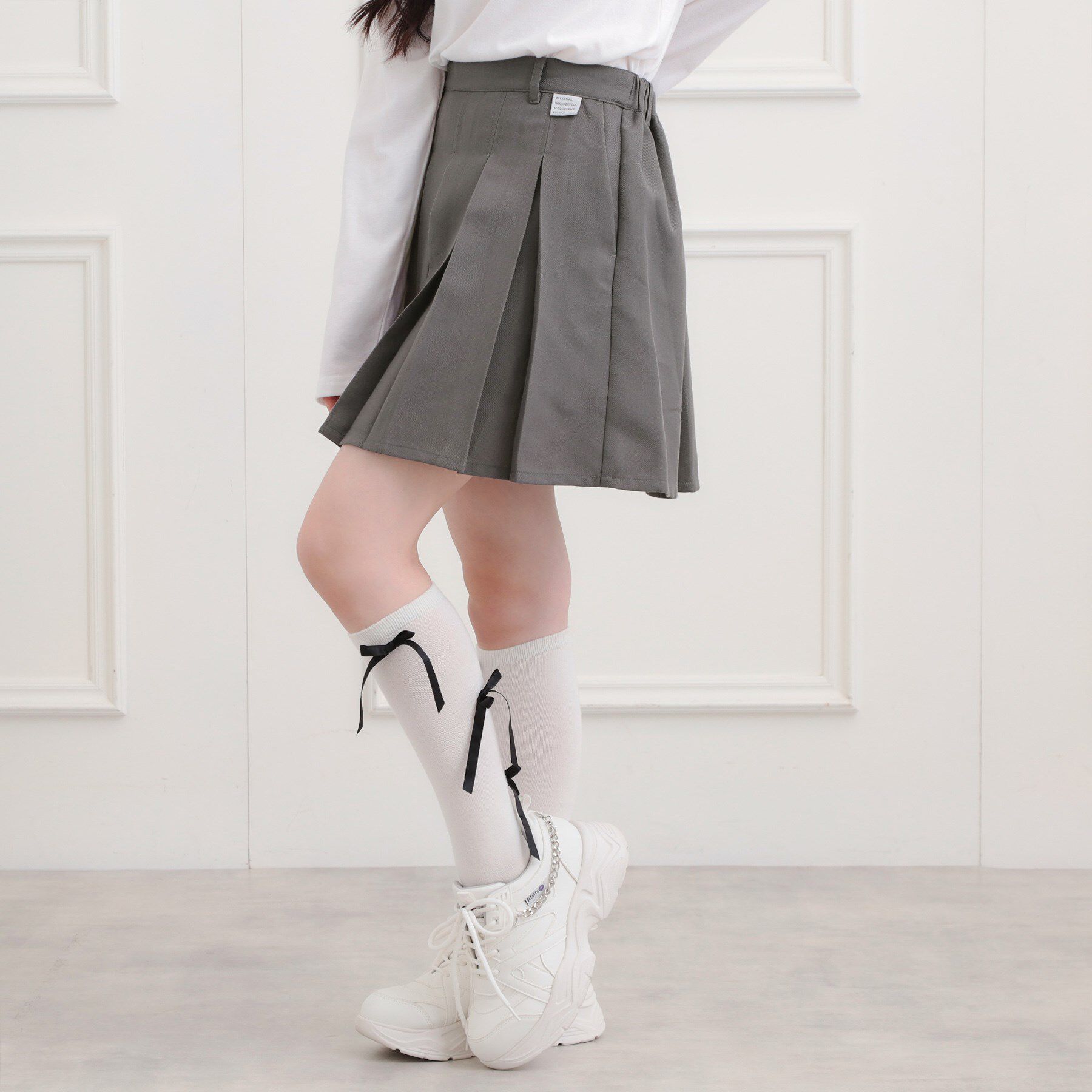 PINK-latte「インパン付プリーツスカート」|スカート|