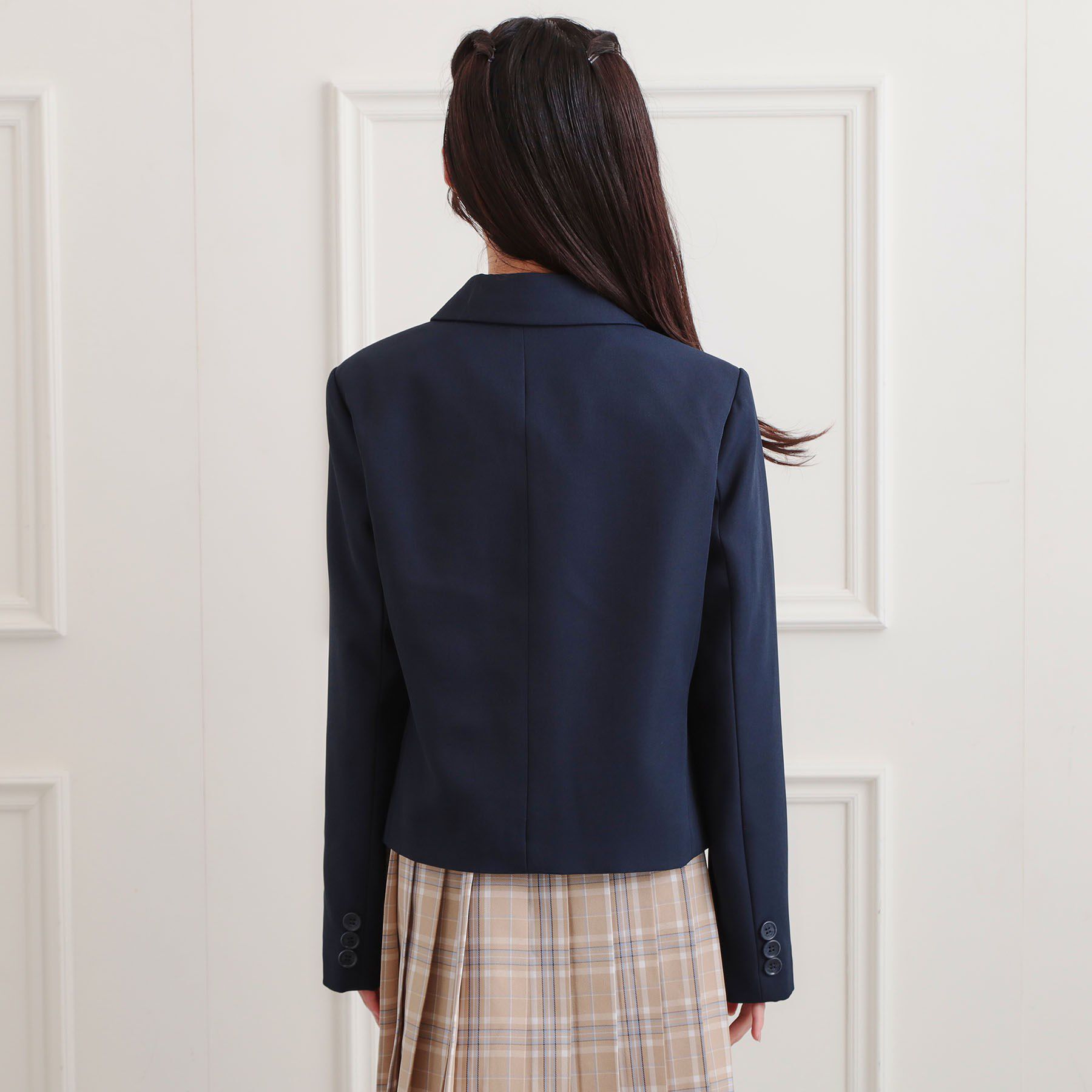 PINK-latte「【2026年入卒・セレモニー・卒服】クロップドダブルジャケット」|その他|