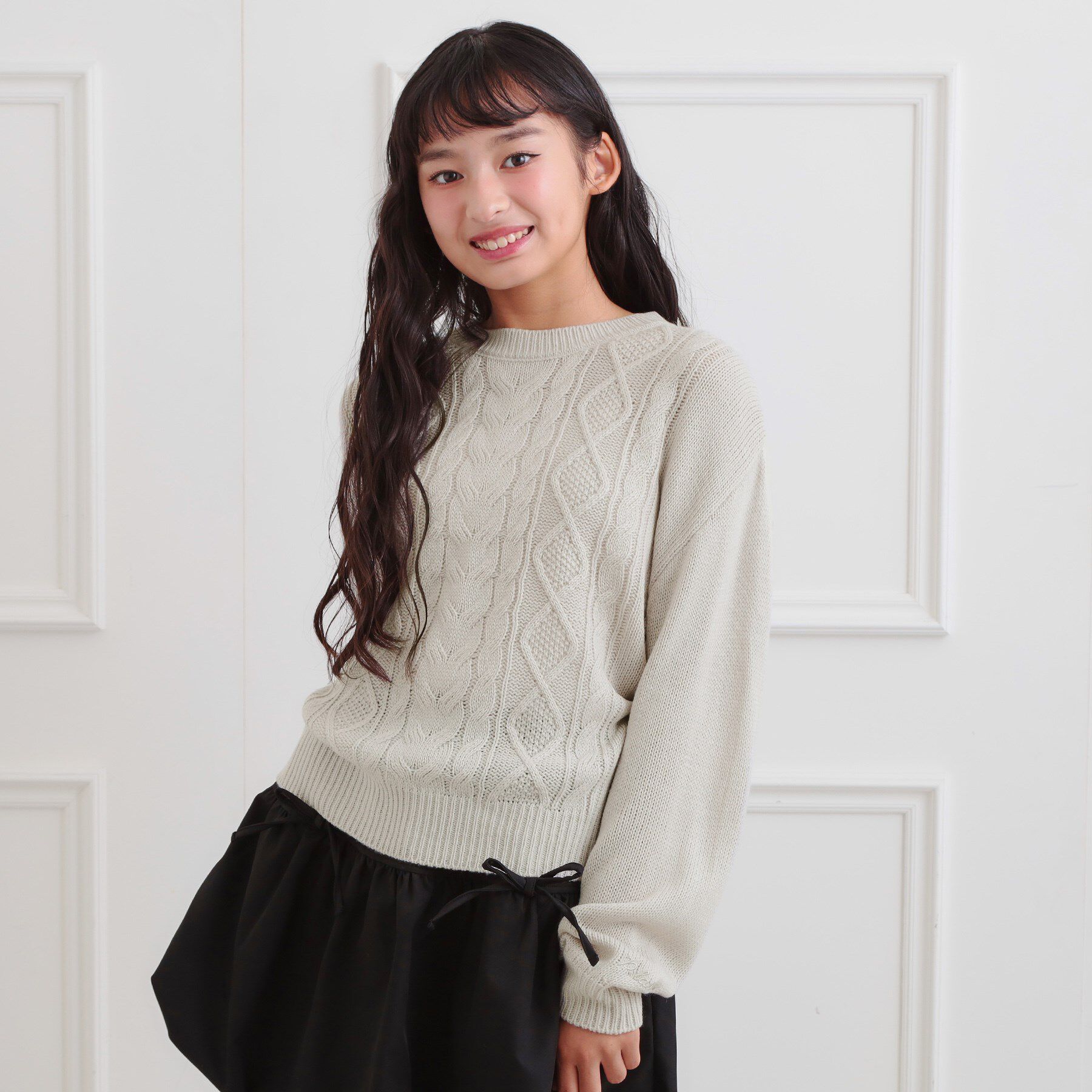 PINK-latte「【プチプラ】ケーブルニット」|ニット・セーター|