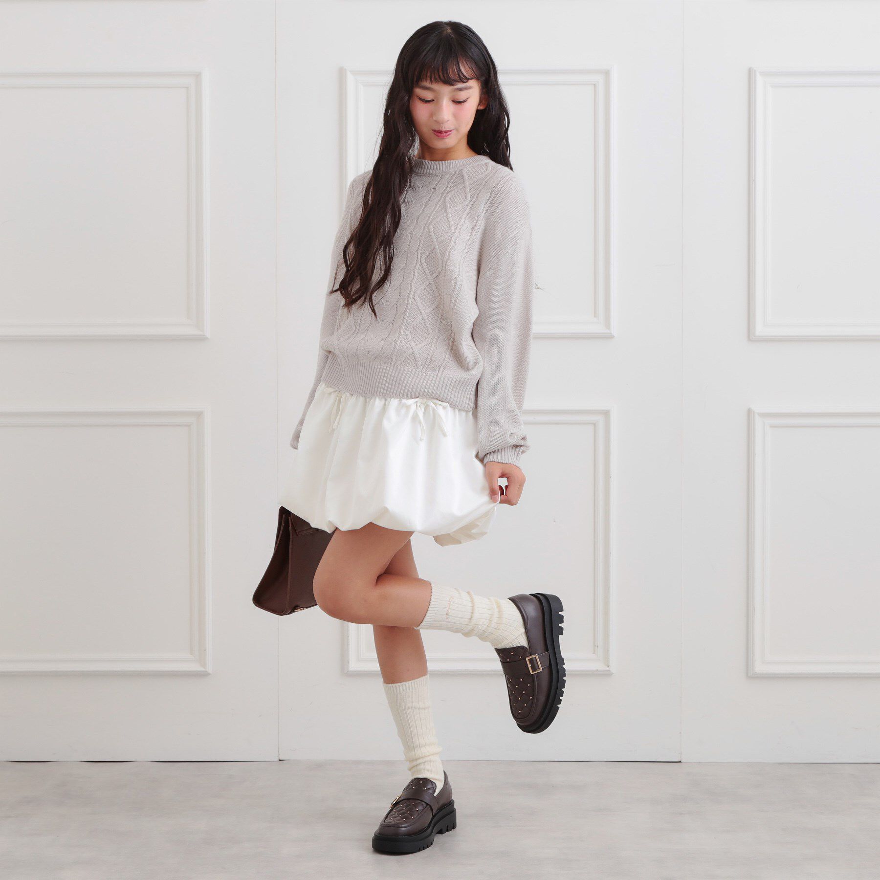 PINK-latte「バルーンスカート」|スカート|