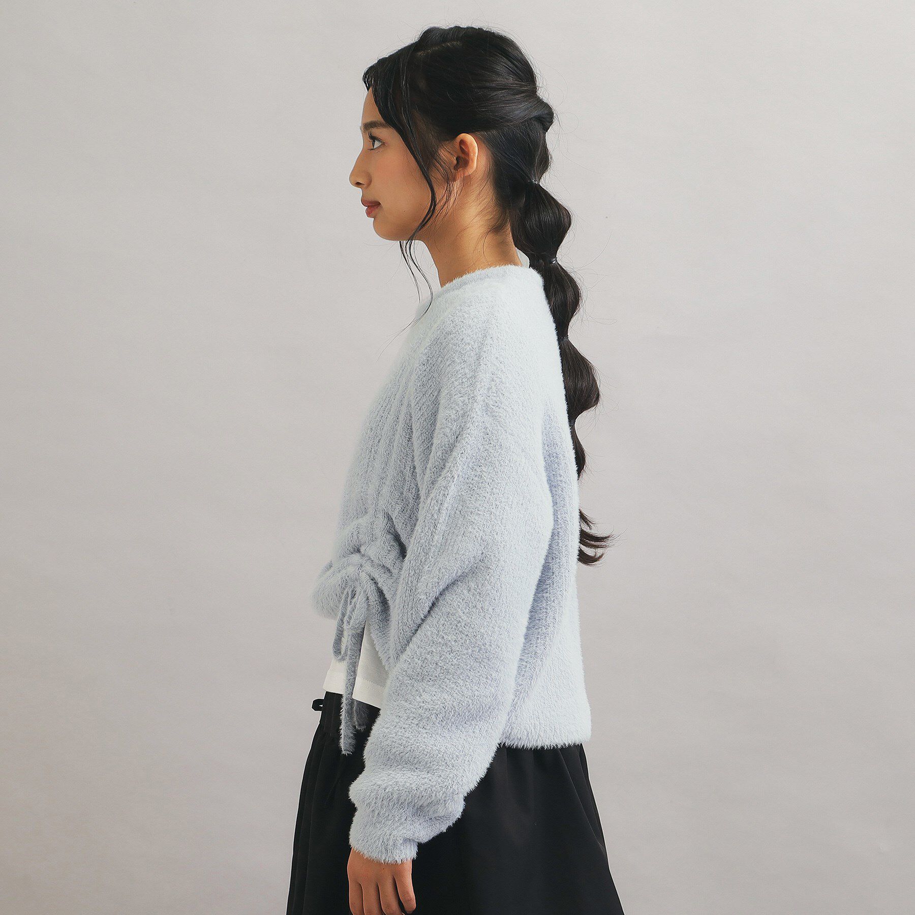 PINK-latte「【セットアイテム】ドロスト＋ロンTセットプルオーバー」|ニット・セーター|