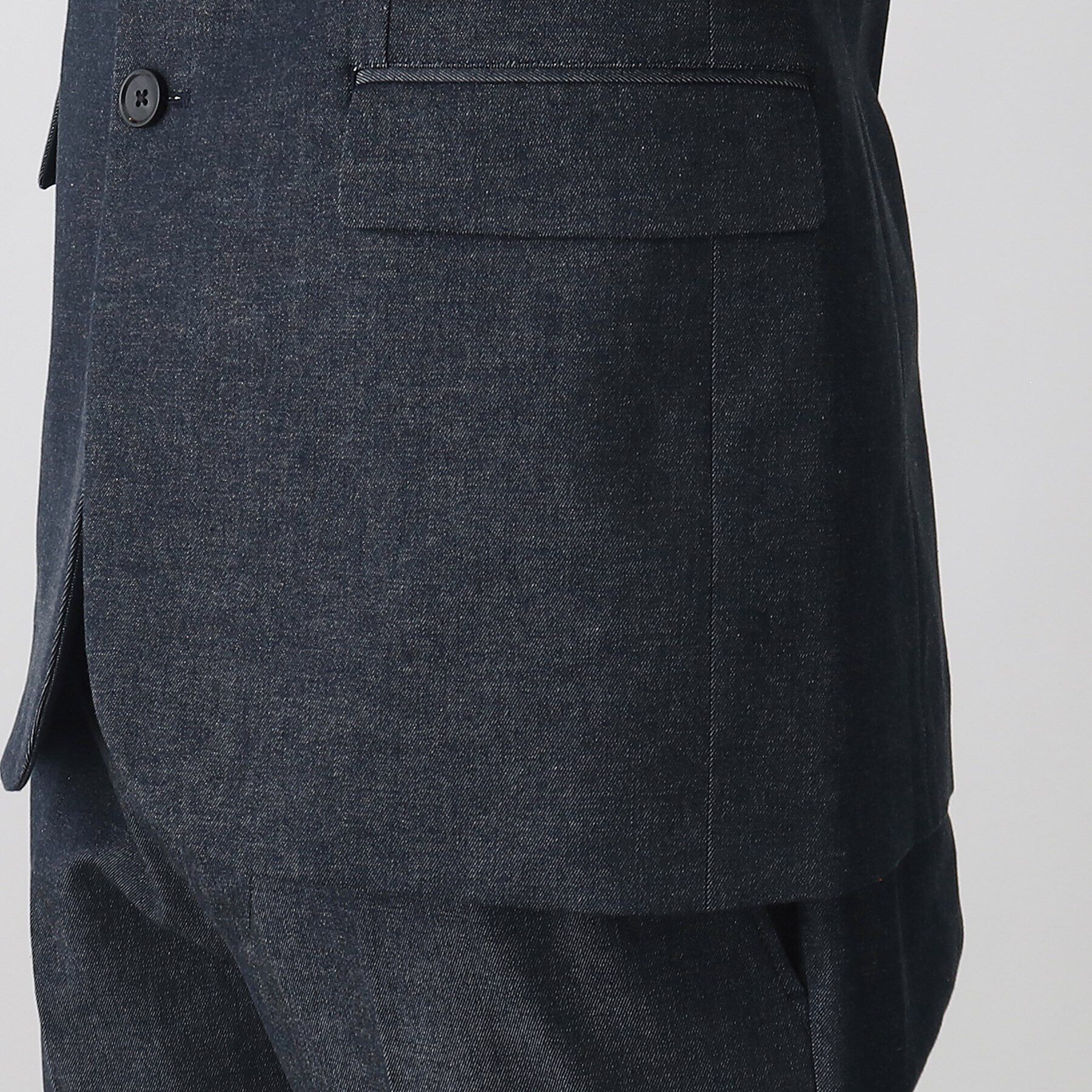 THE SHOP TK「エバーデニムジャケット【セットアップ可/ビジネス対応/色落ちしにくい/ストレッチ素材】」|テーラードジャケット|