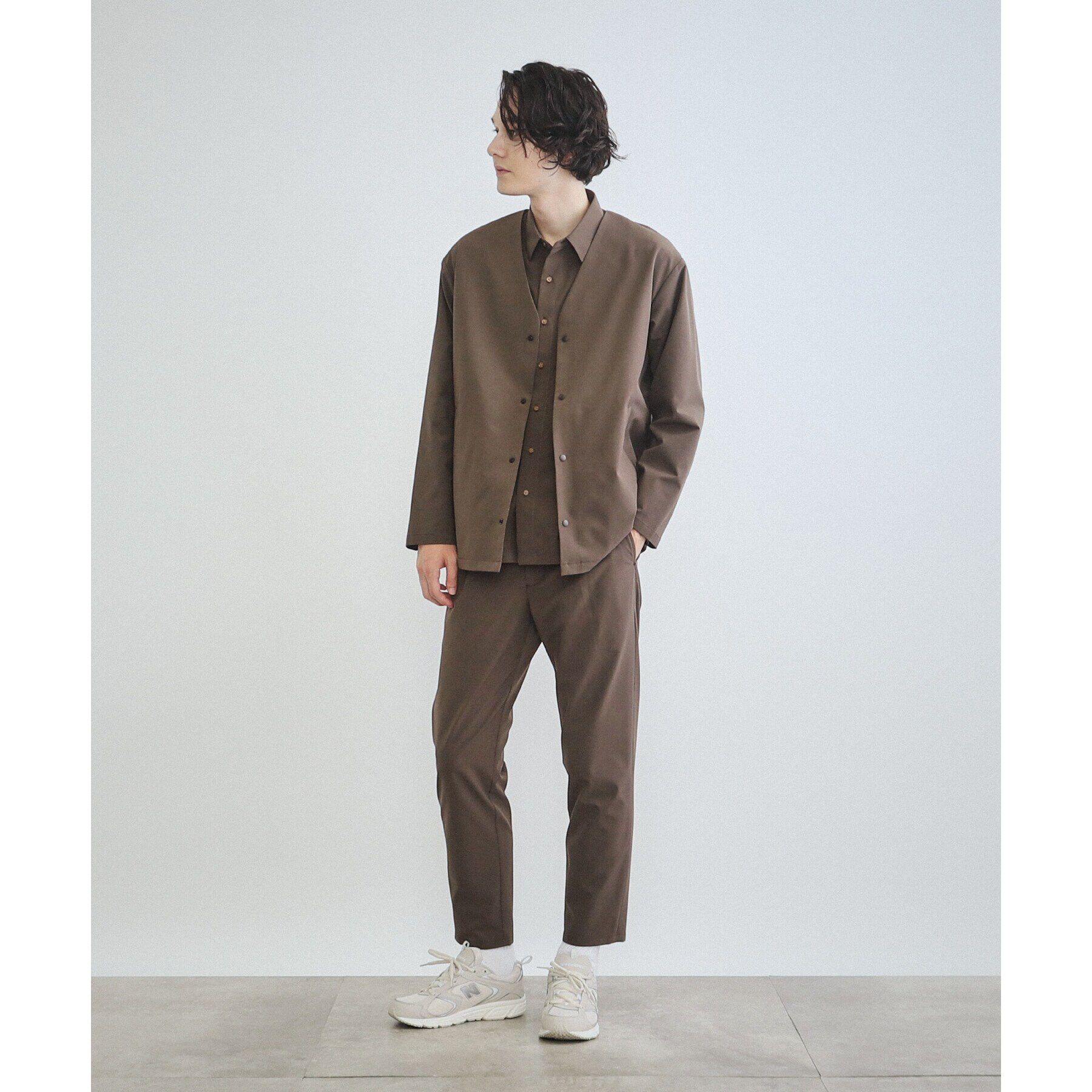 THE SHOP TK「【360&deg;ストレッチ／セットアップ可】リッチポリシャツ」|シャツ・ブラウス|