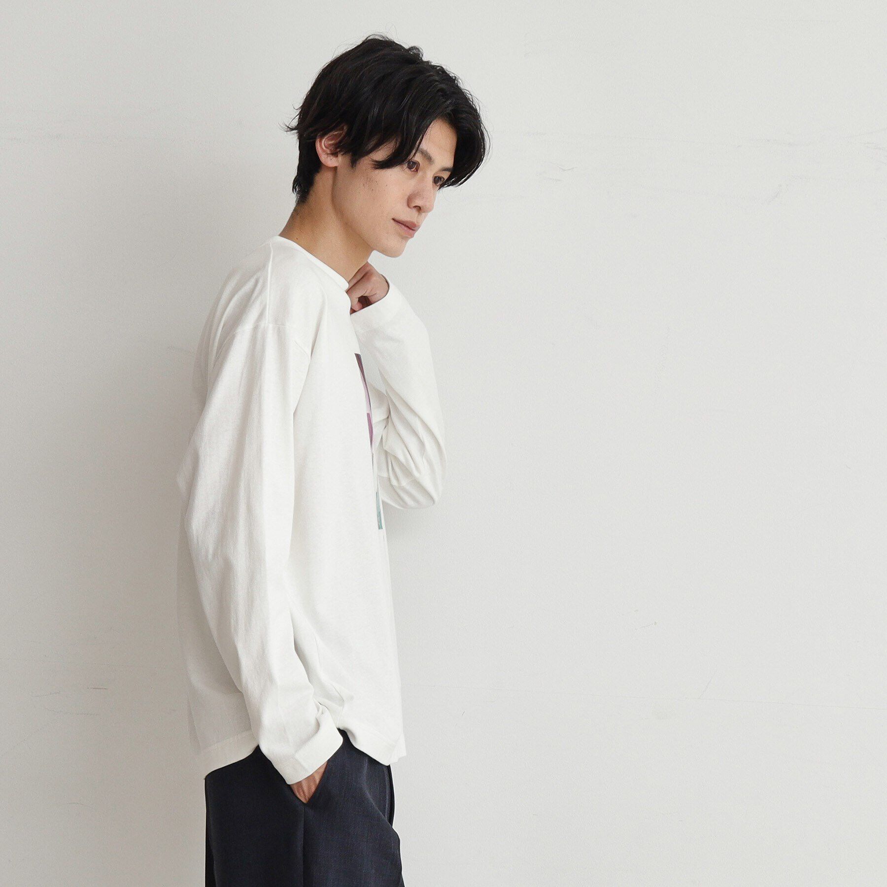 THE SHOP TK「【6色展開】Parisフォト／ロゴ長袖Tシャツ」|Tシャツ・カットソー|