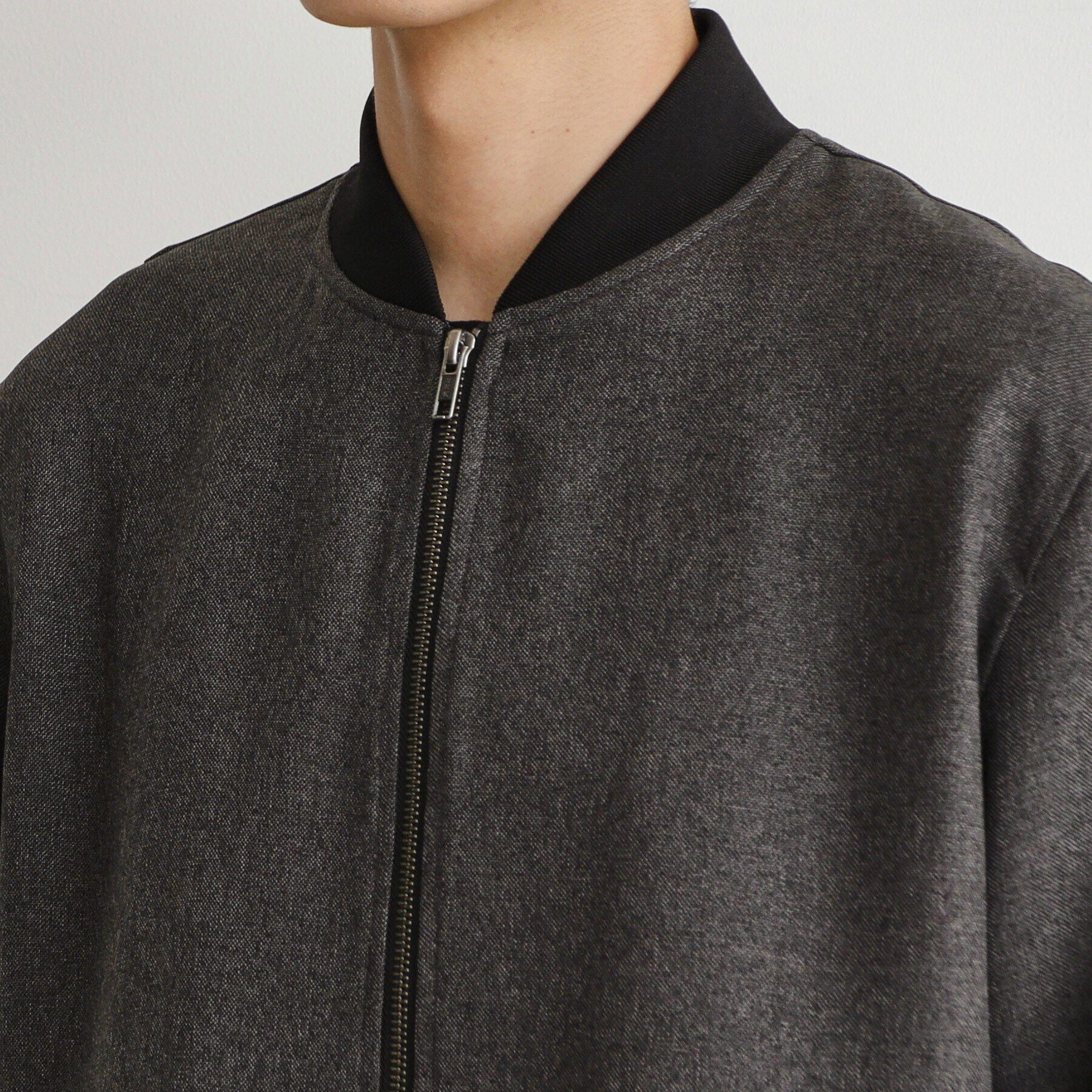 THE SHOP TK「【セットアップ可】シャークスキンリブブルゾン」|ブルゾン・スタジャン|