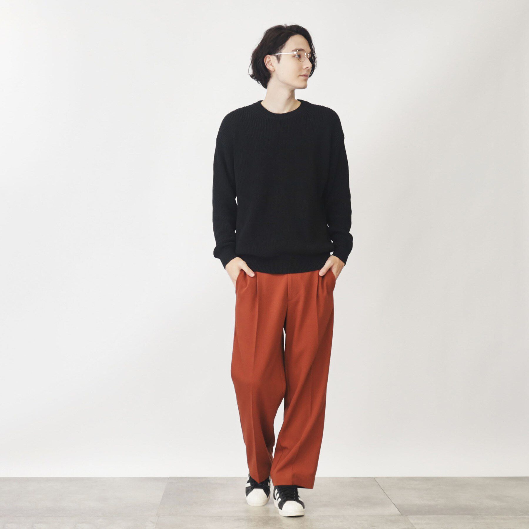 THE SHOP TK「畦編みニットプルオーバー リラックスシルエット」|ニット・セーター|