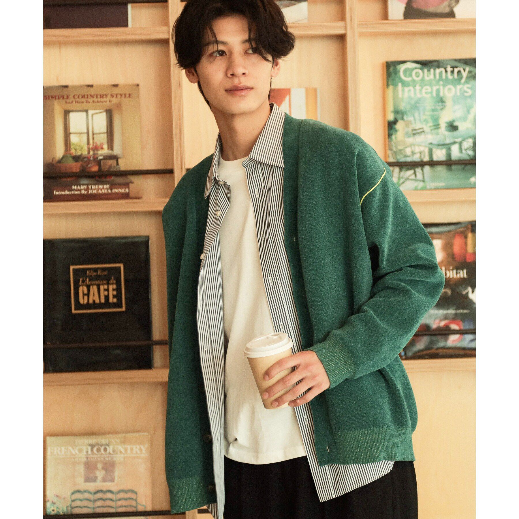 THE SHOP TK「【ハグするニット】モールニットカーディガン 親子リンク/ユニセックス」|カーディガン|ブルーグリーン(09