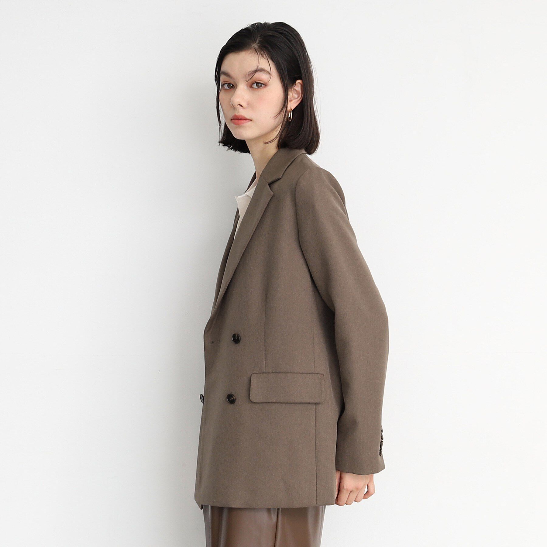 THE SHOP TK「【ヒルナンデス！で紹介】パウダリーツイルテーラード /セットアップ可/洗える」|テーラードジャケット|