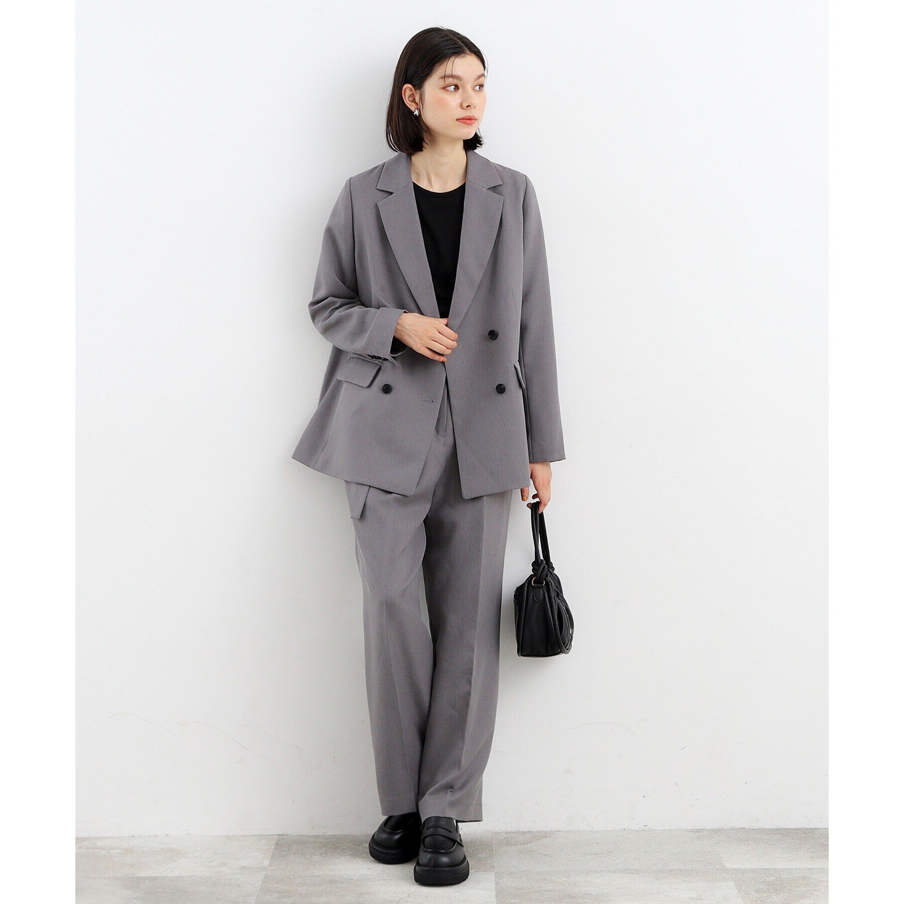 THE SHOP TK「【ヒルナンデス！で紹介】パウダリーツイルテーラード /セットアップ可/洗える」|テーラードジャケット|