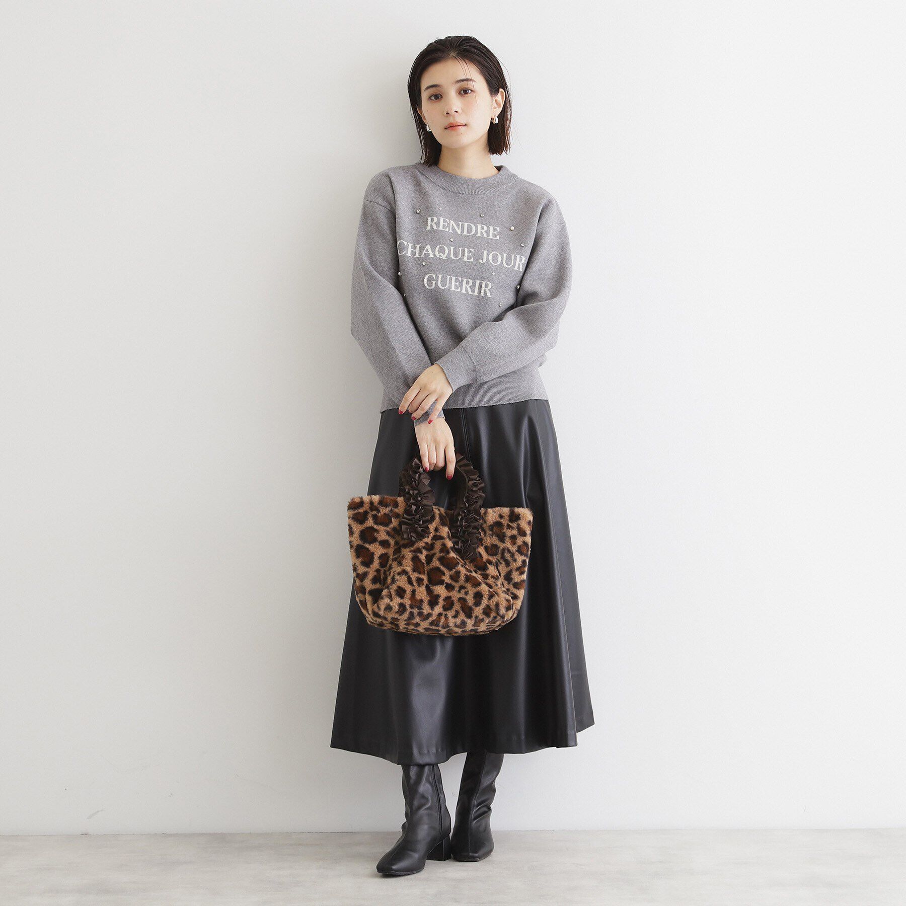 THE SHOP TK「フリルファーハンドバッグ」|ハンドバッグ|