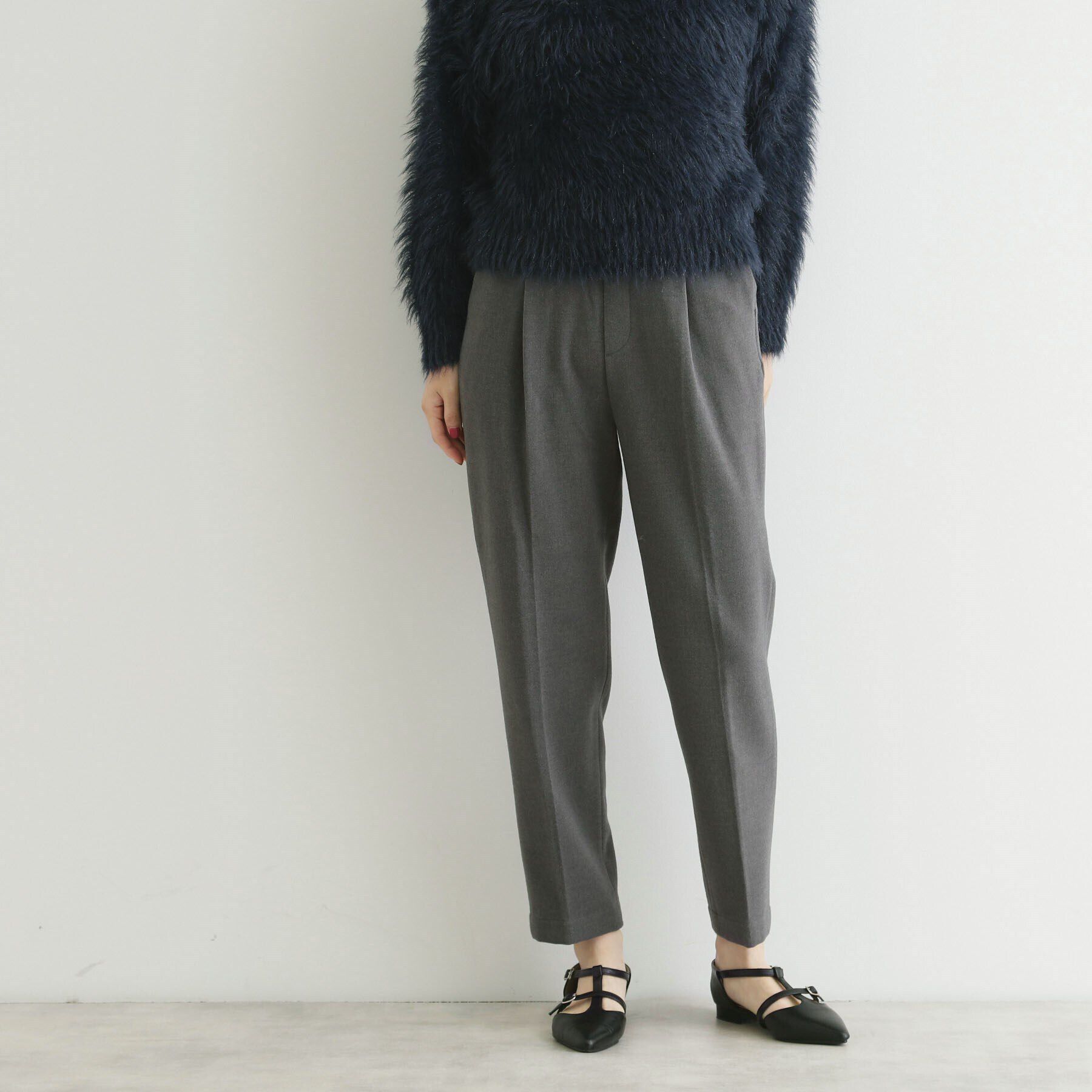 THE SHOP TK「【洗える】両面起毛テーパードパンツ」|その他|