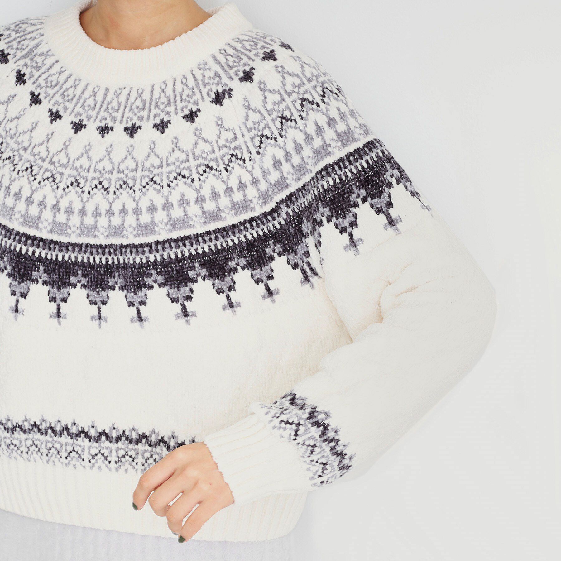 THE SHOP TK「ラメモール求心ニット【洗える】」|ニット・セーター|