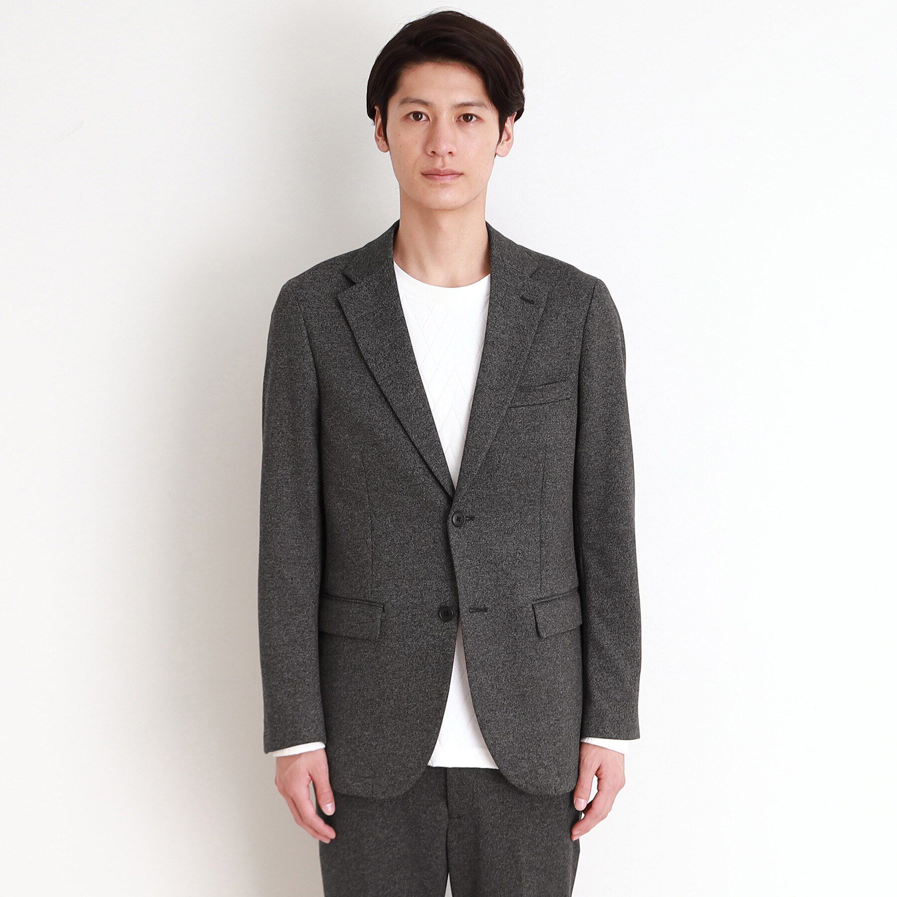 THE SHOP TK「TRポンチカルゼジャケット セットアップ可／ストレッチ」|テーラードジャケット|