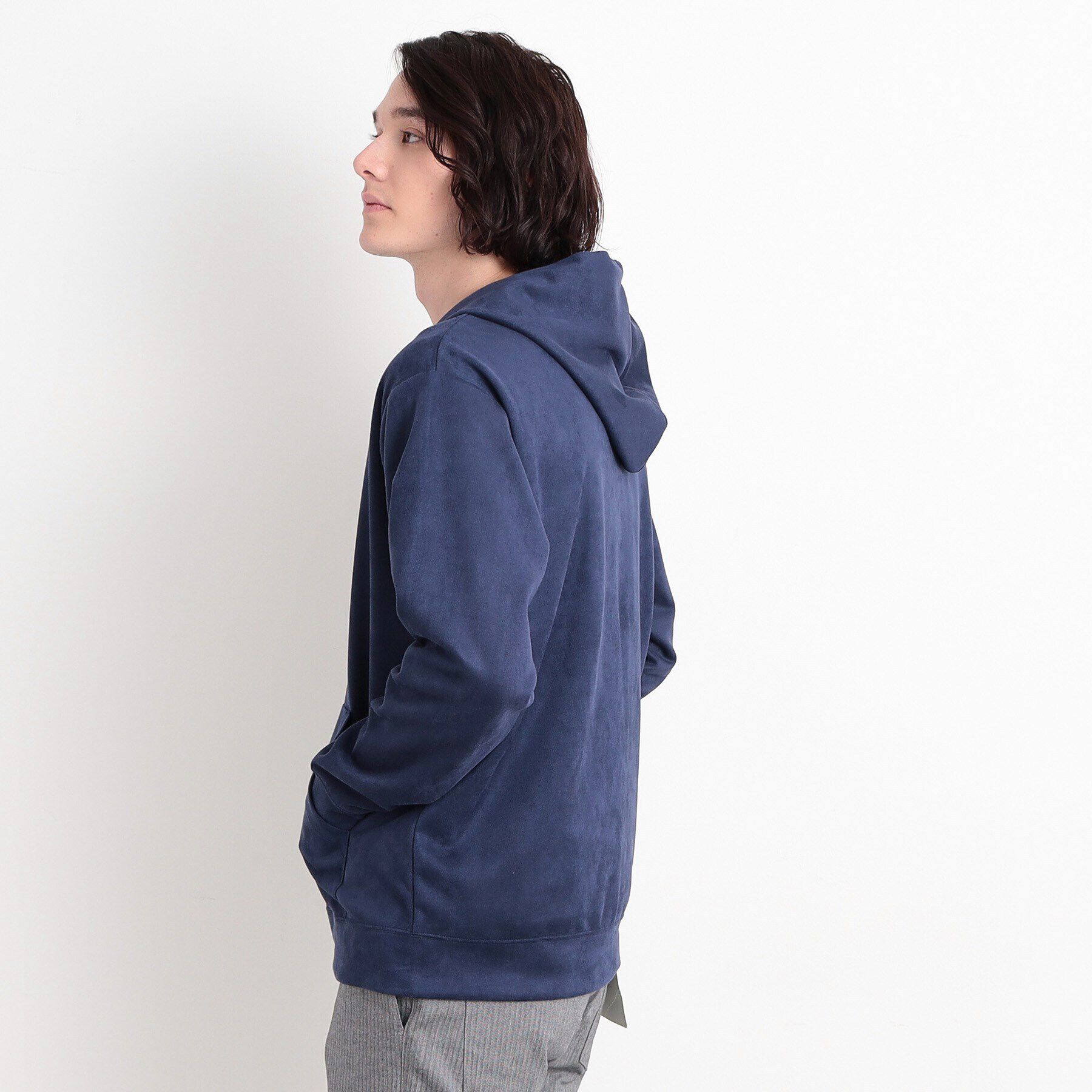 THE SHOP TK「スウェードタッチダンボールジップパーカ」|パーカー|